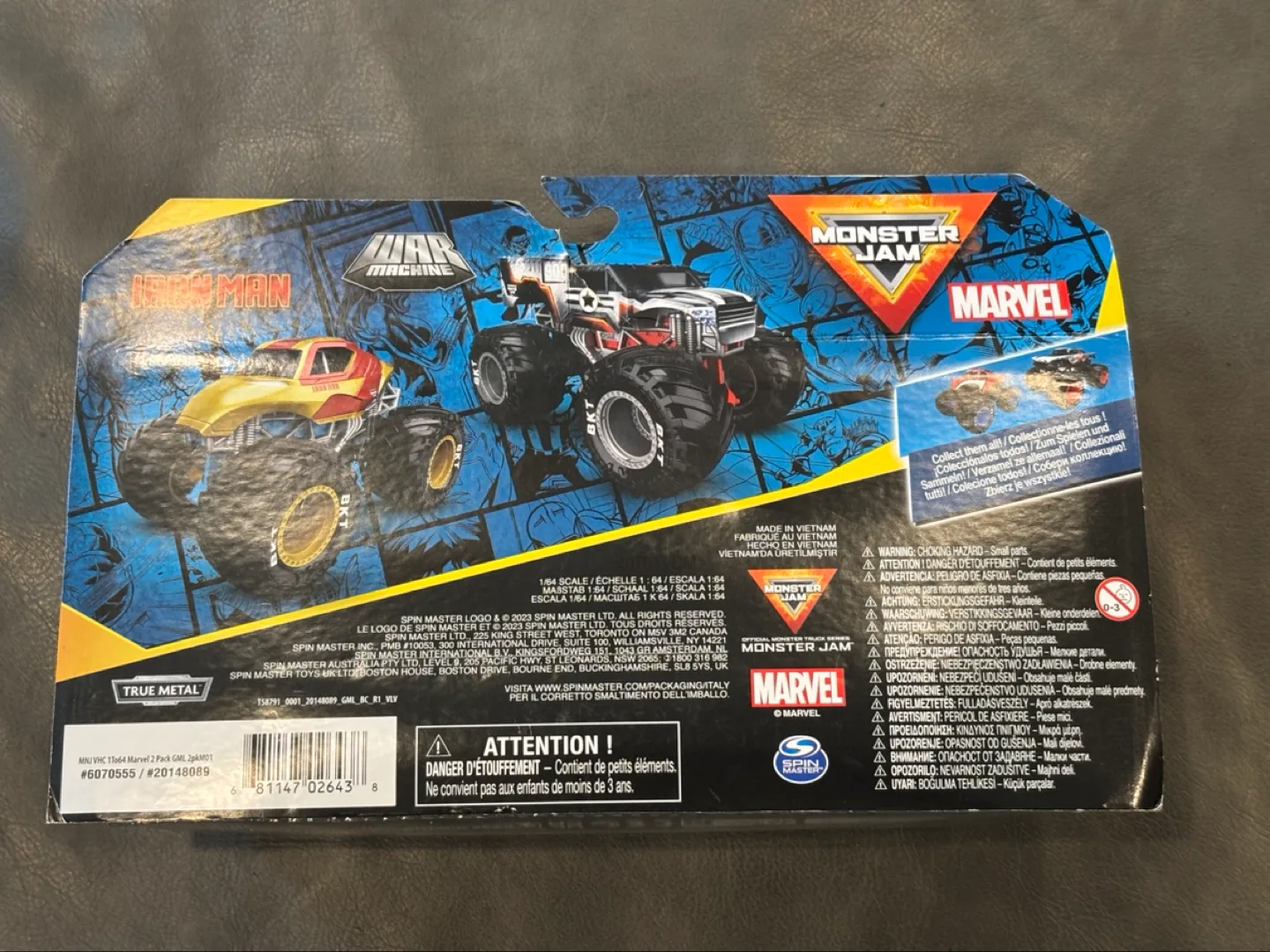 Monster Jam Iron Man vs War Machine 1:64 Scale image indicator(2)