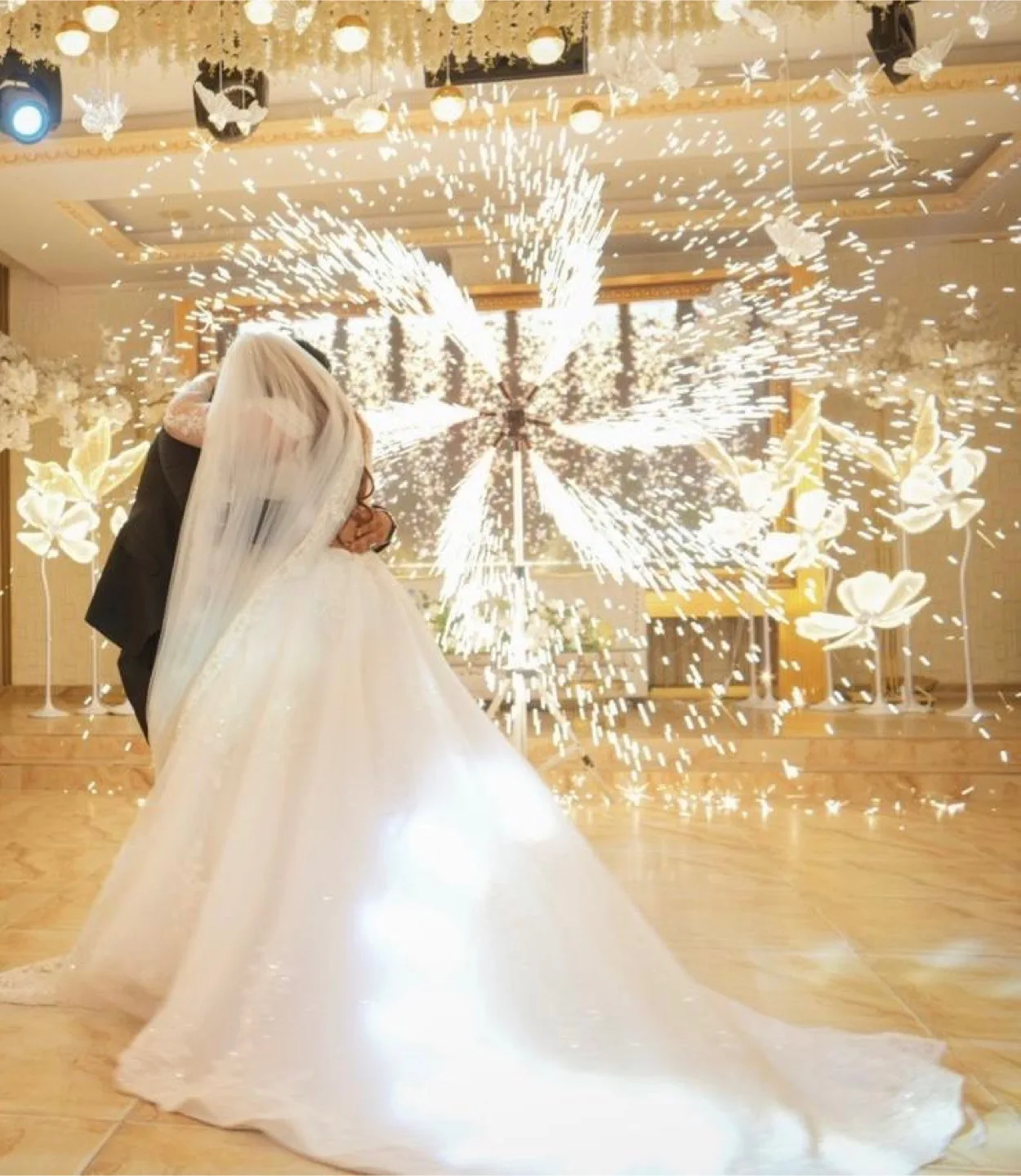 Wedding dress with veil image indicator(6)