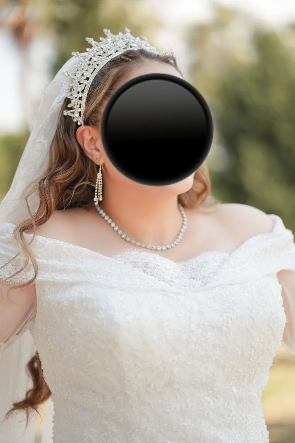 Wedding dress with veil image indicator(2)