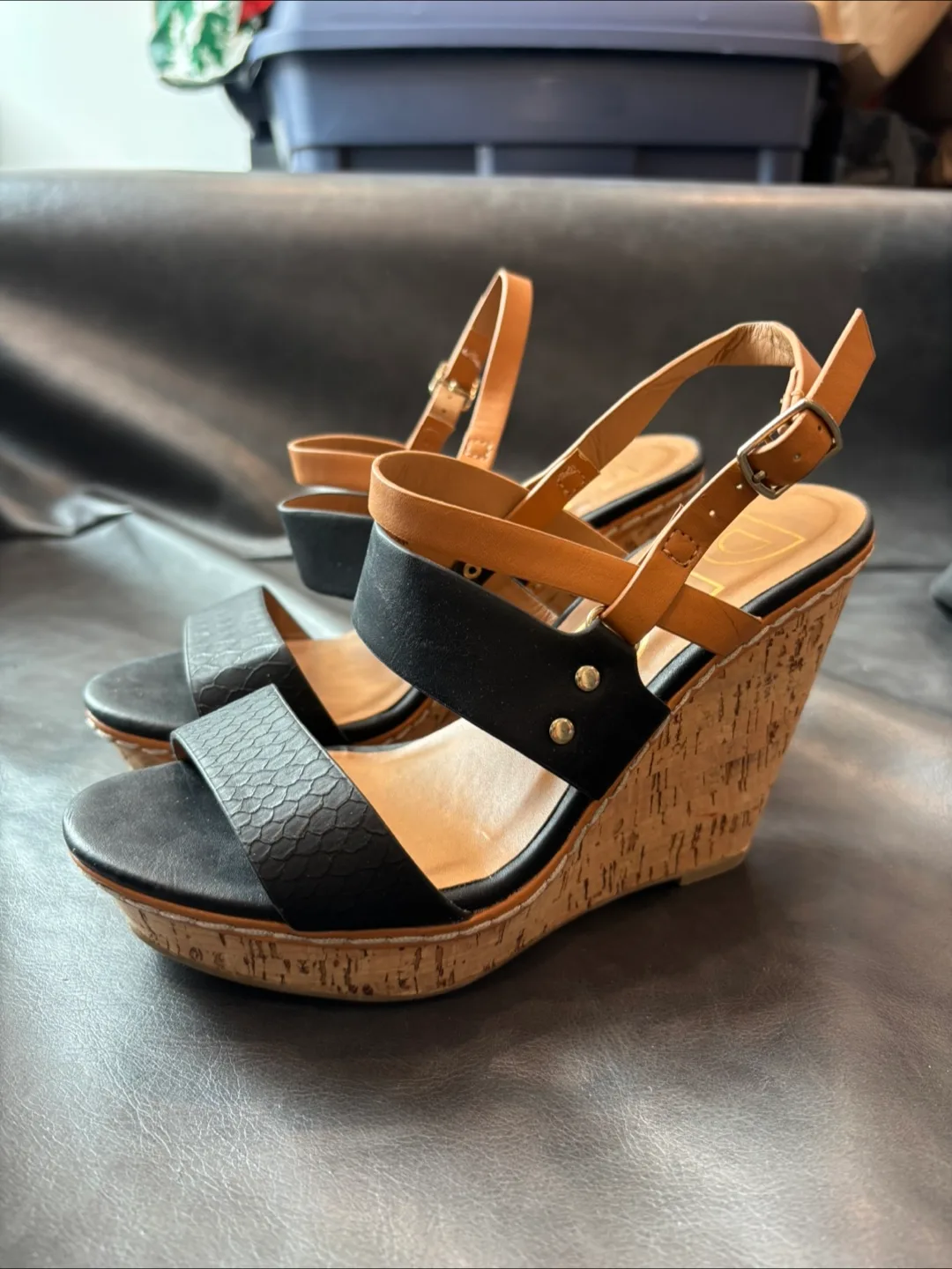 DLG Wedge Sandals - Size 6 thumbnail