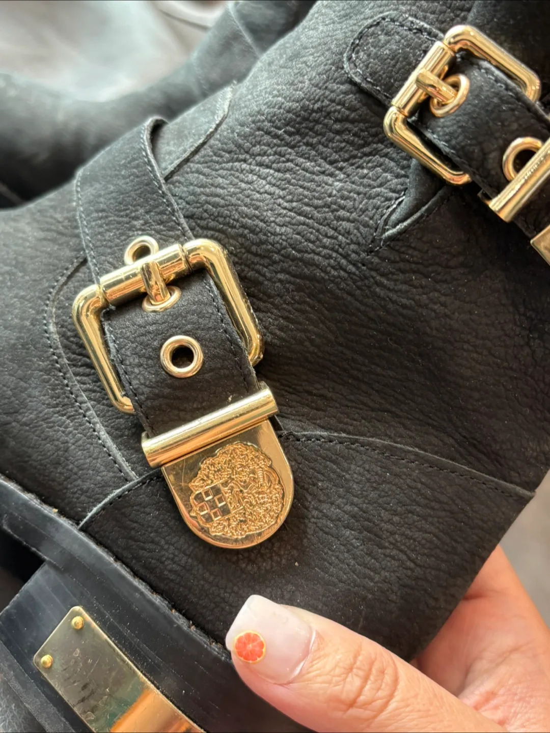 Vince Camuto Black Leather Boots image indicator(4)