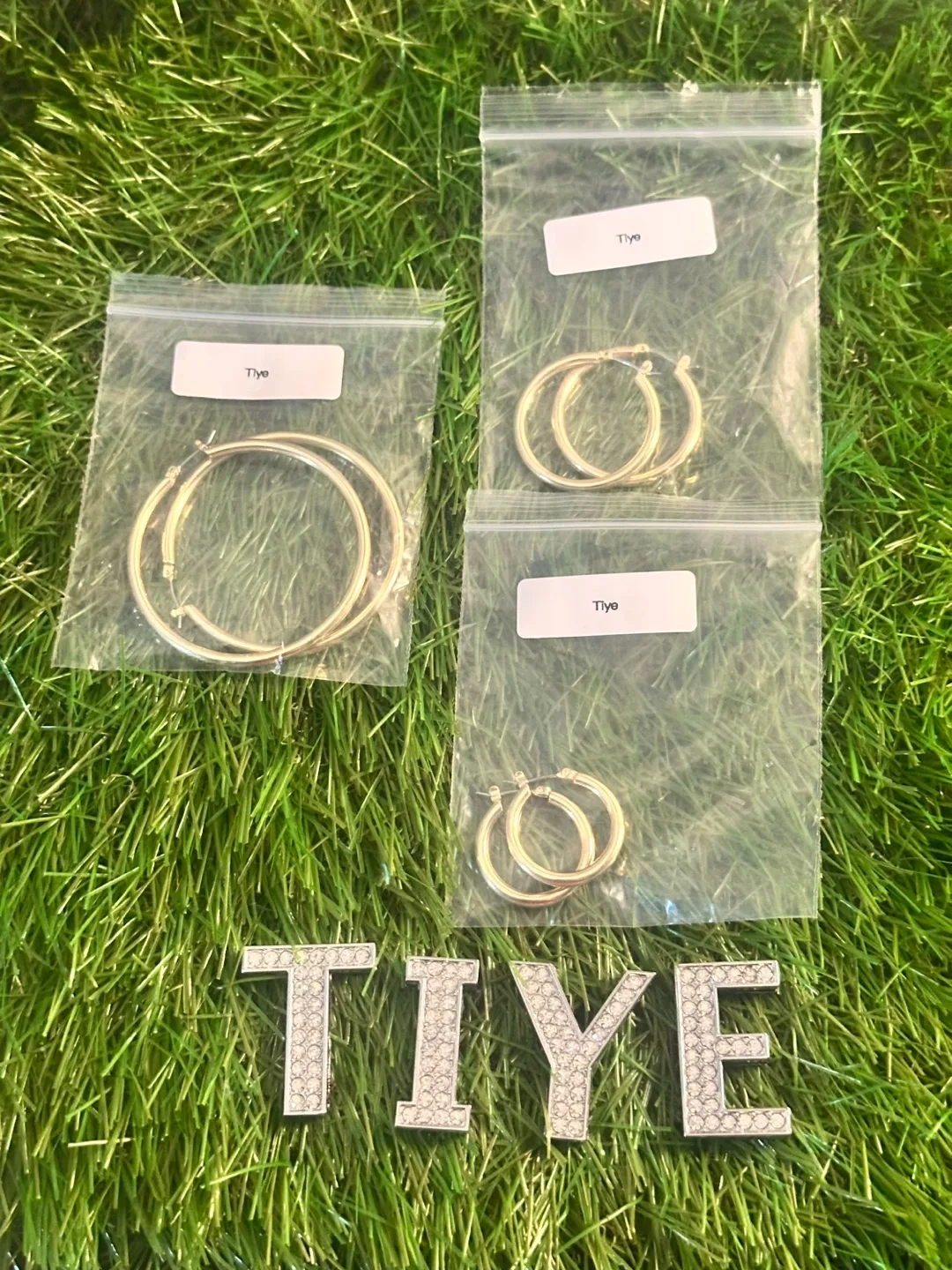 Gold Hoop Fashion Earrings Set thumbnail