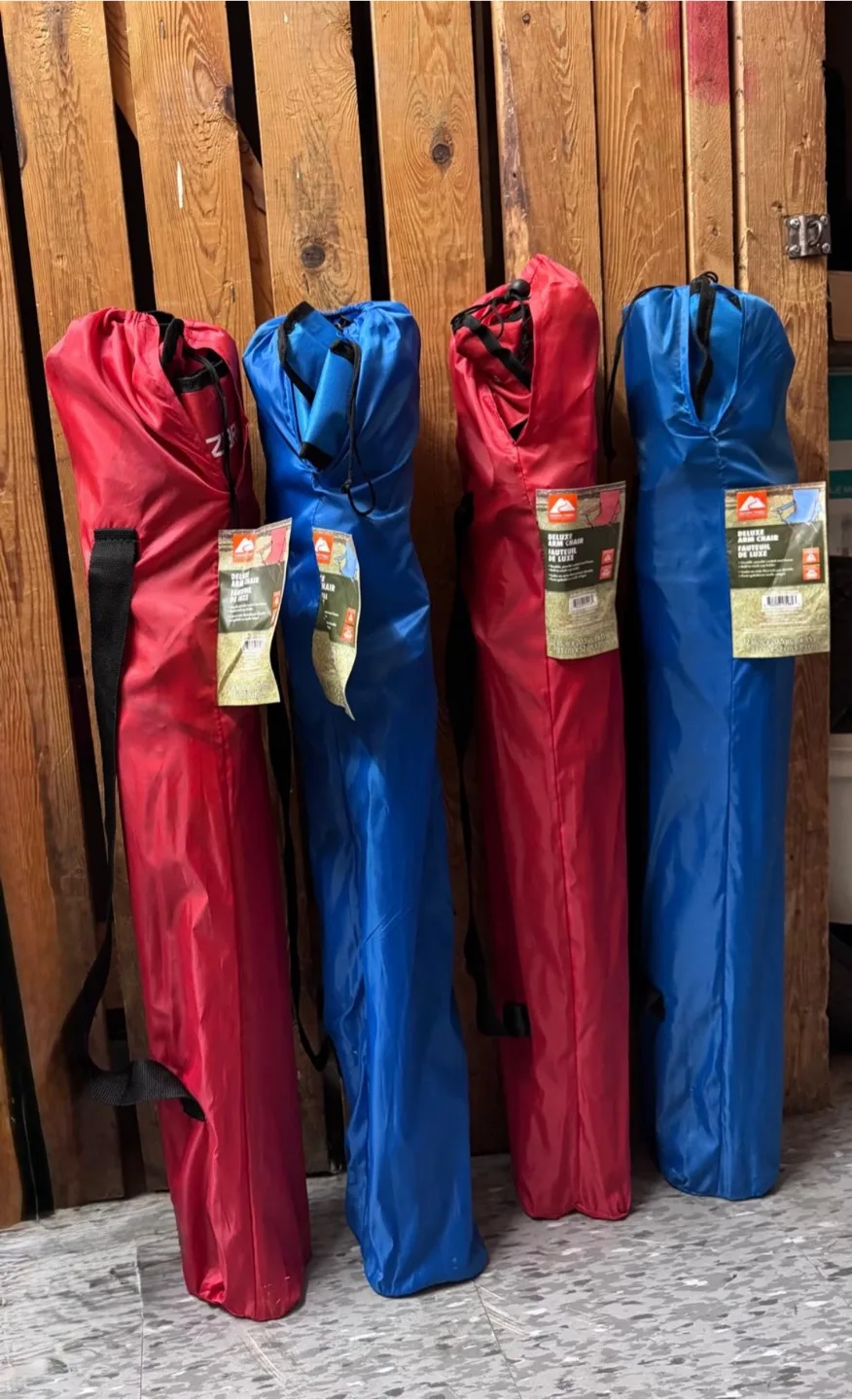Ozark Trail Deluxe Arm Chair - Red & Blue thumbnail