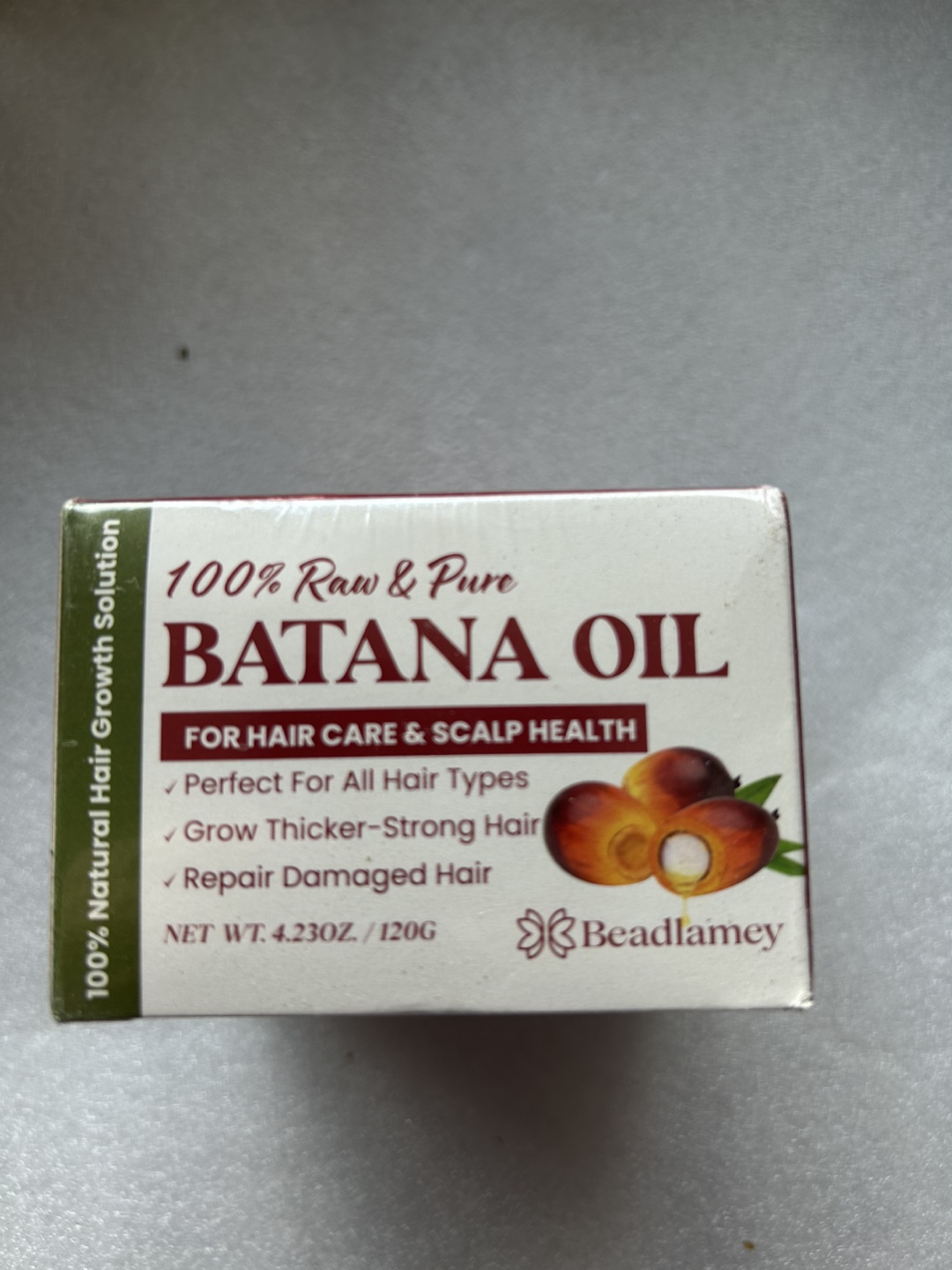 NEW Beadlamey 100% Pure & Raw Batana Oil for Scalp & Hair 120g - photo 2