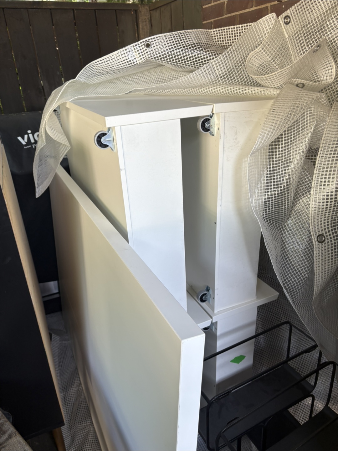 IKEA White Bed with Storage - photo 2