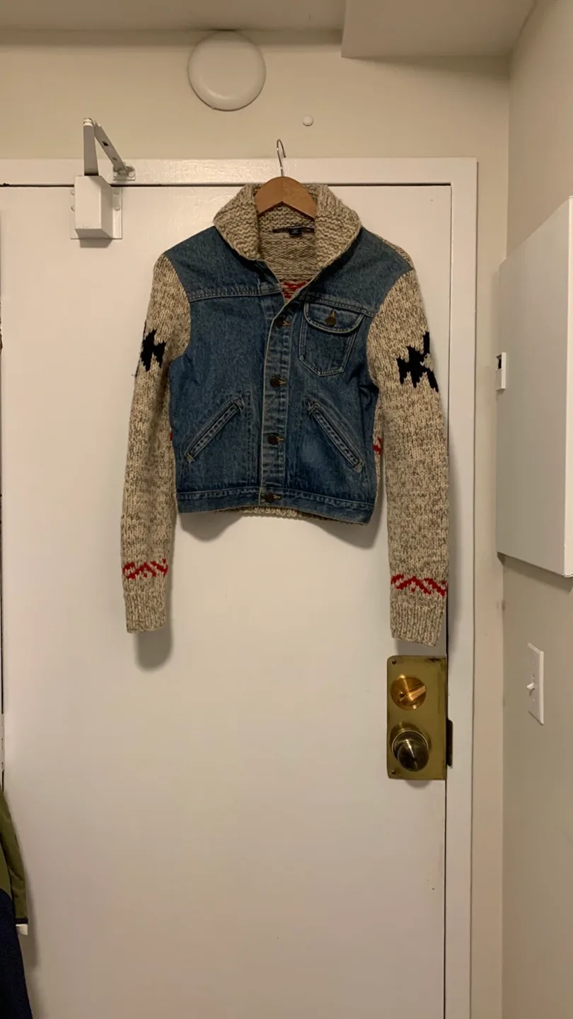 Ralph Lauren Sport Knit & Denim Jacket thumbnail