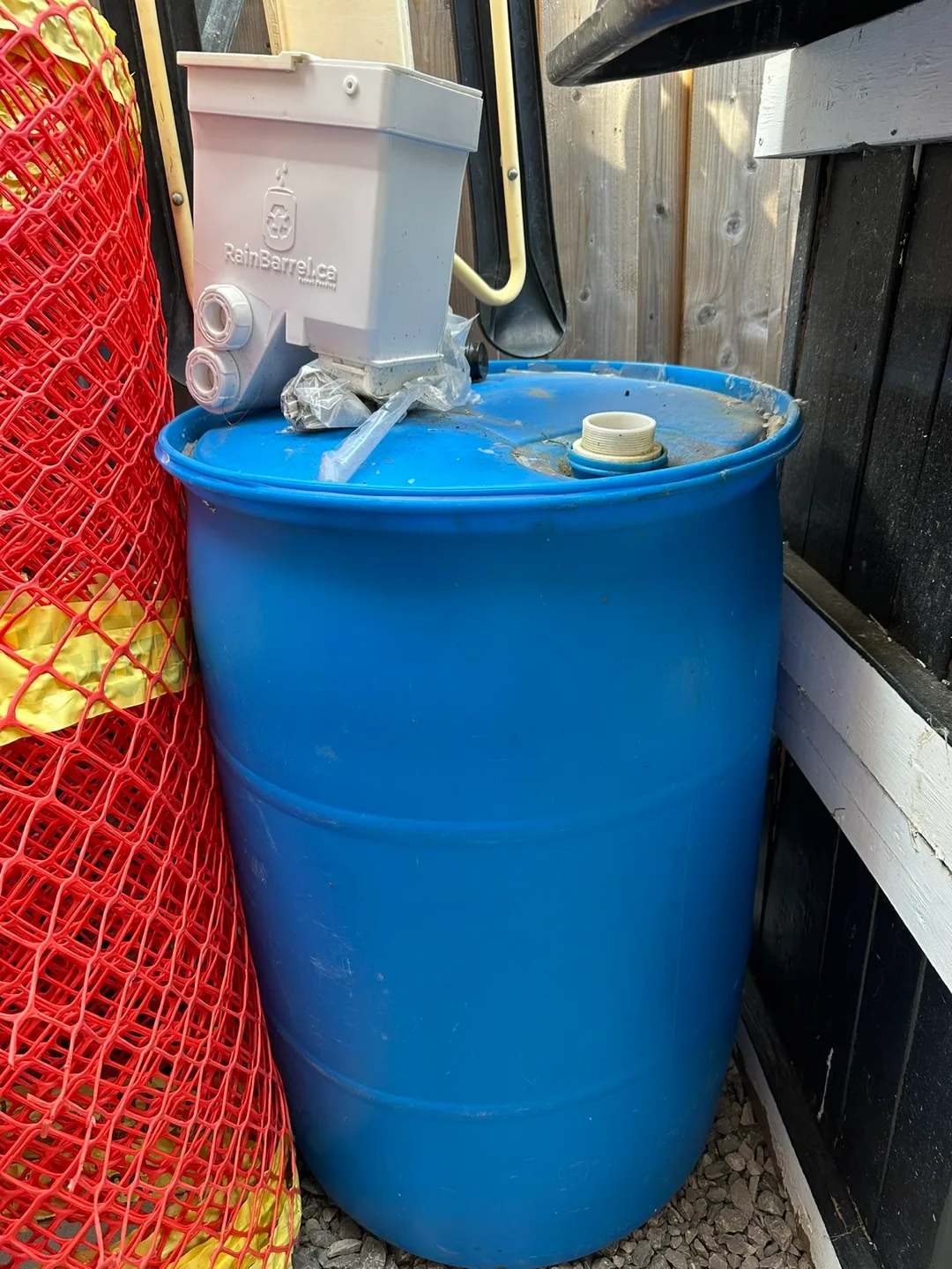 RainBarrel.ca Blue 220L/55 Gallon Sealed Top Rain Barrel thumbnail