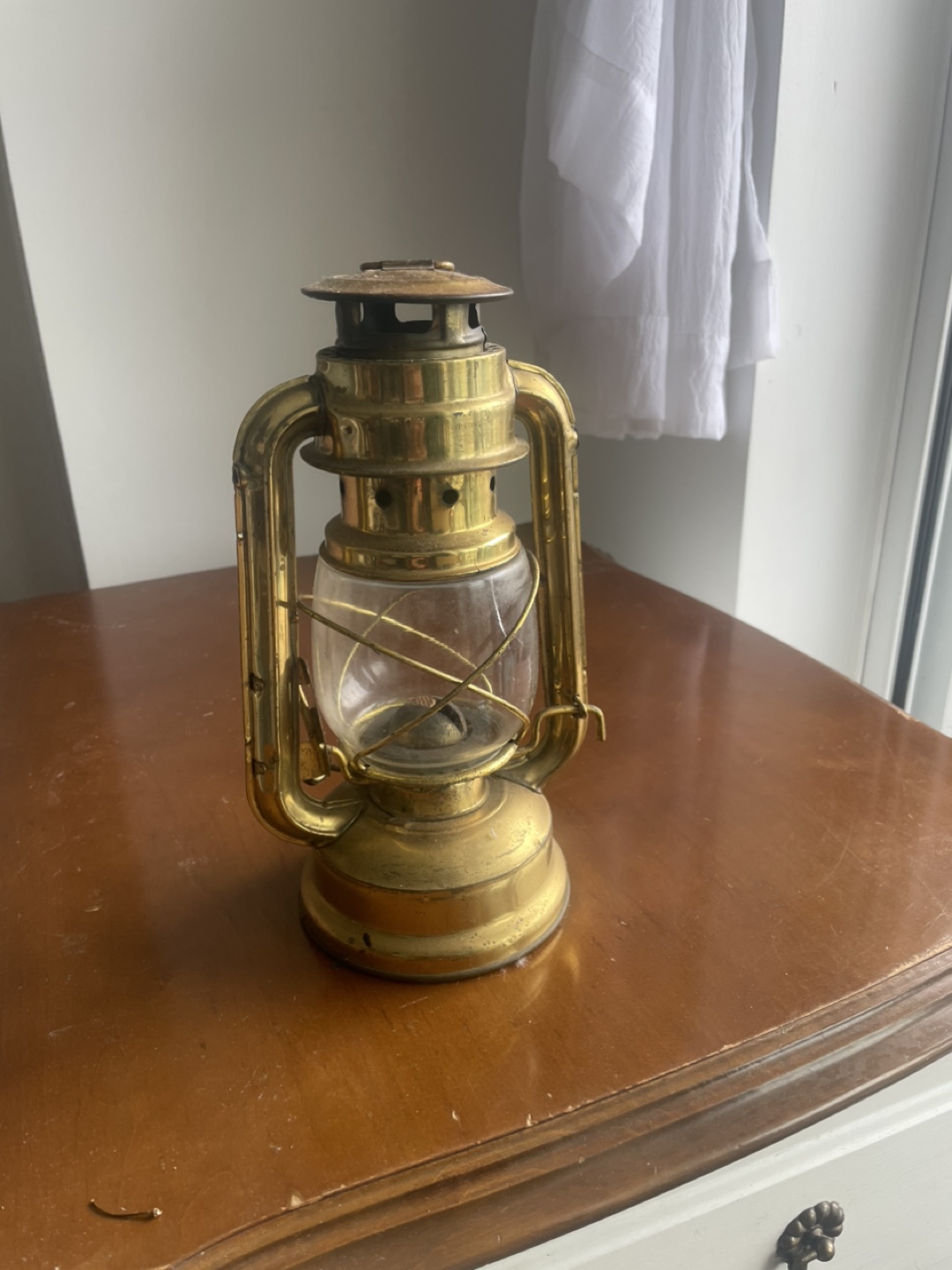 Vintage Brass Kerosene Lantern