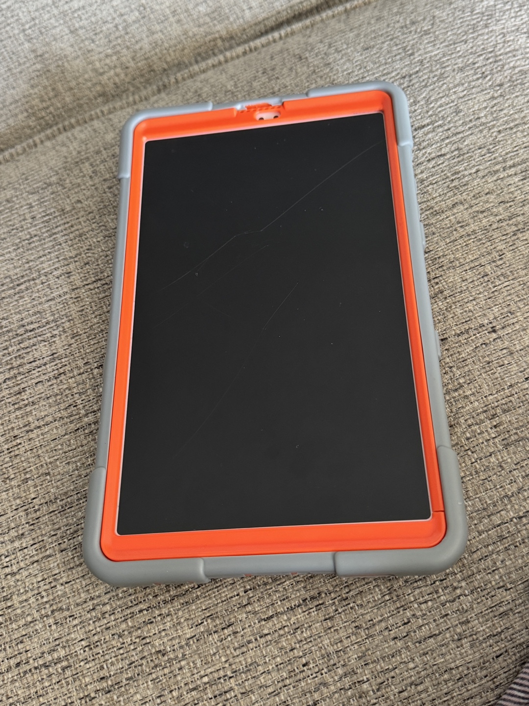 Tablet with Gray and Orange Case - photo 3