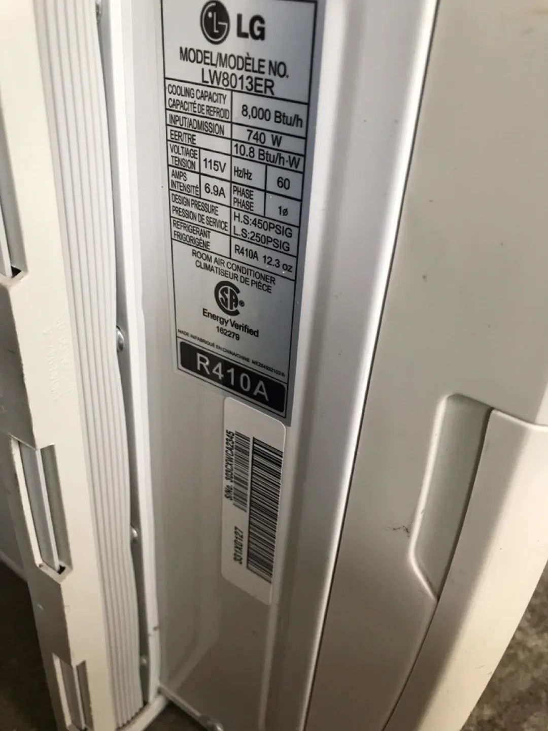 LG LW8013ER 8,000 BTU Window Air Conditioner image indicator(3)