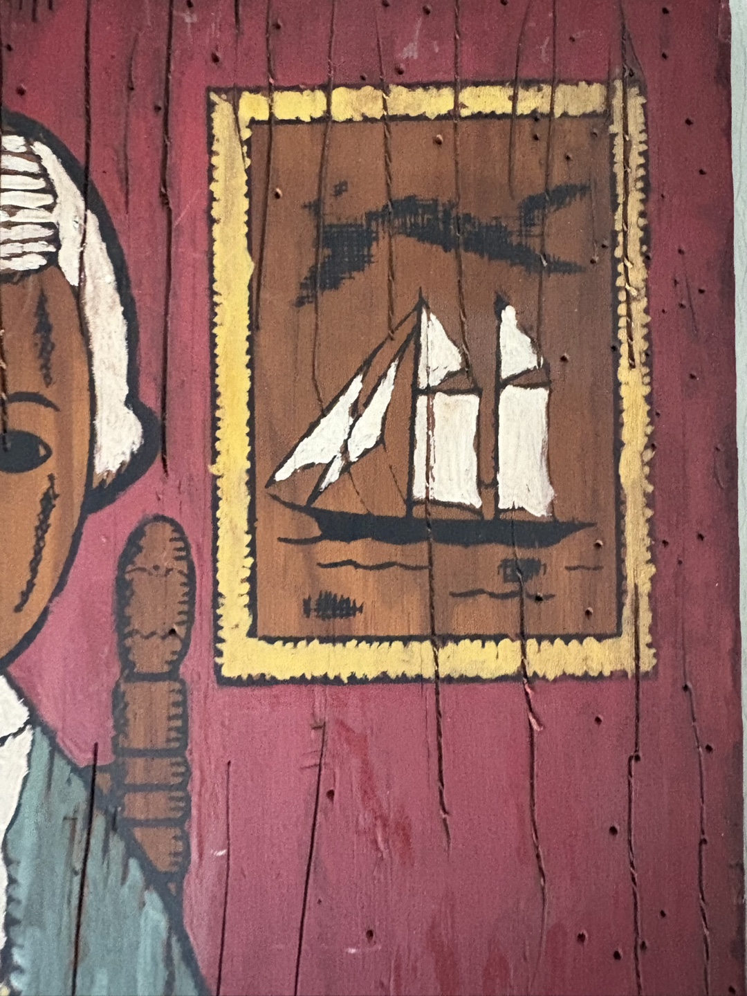Vintage 1965 Folk Art Paintings on Wood - photo 4