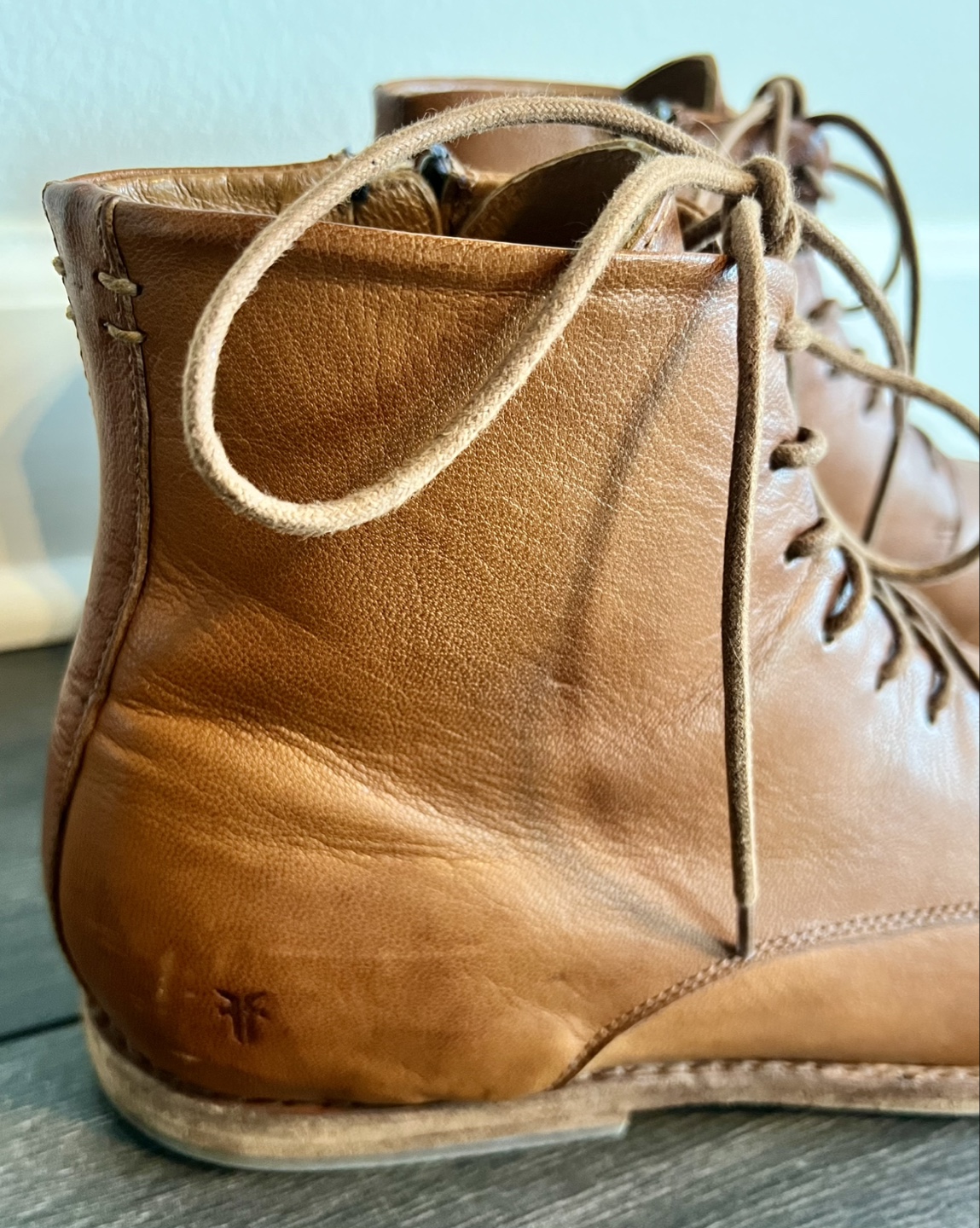 FRYE Men's Chris Lace Up Leather Boots Side Zip US 11.5 - photo 5