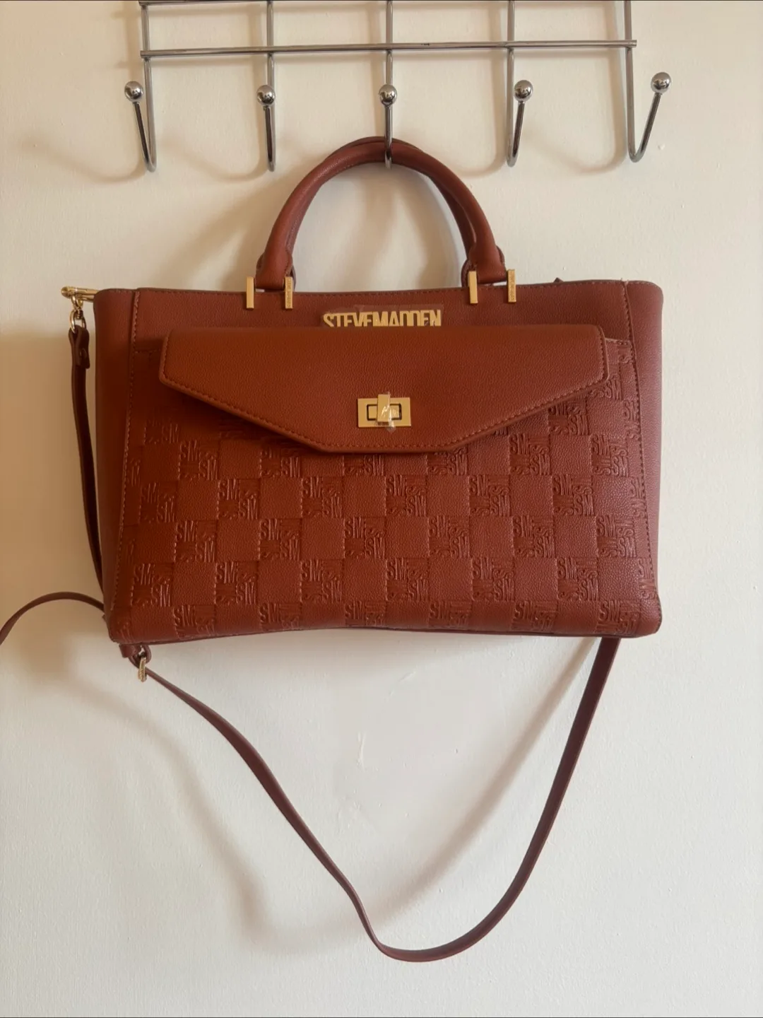 Steve Madden Brown Tote Bag thumbnail