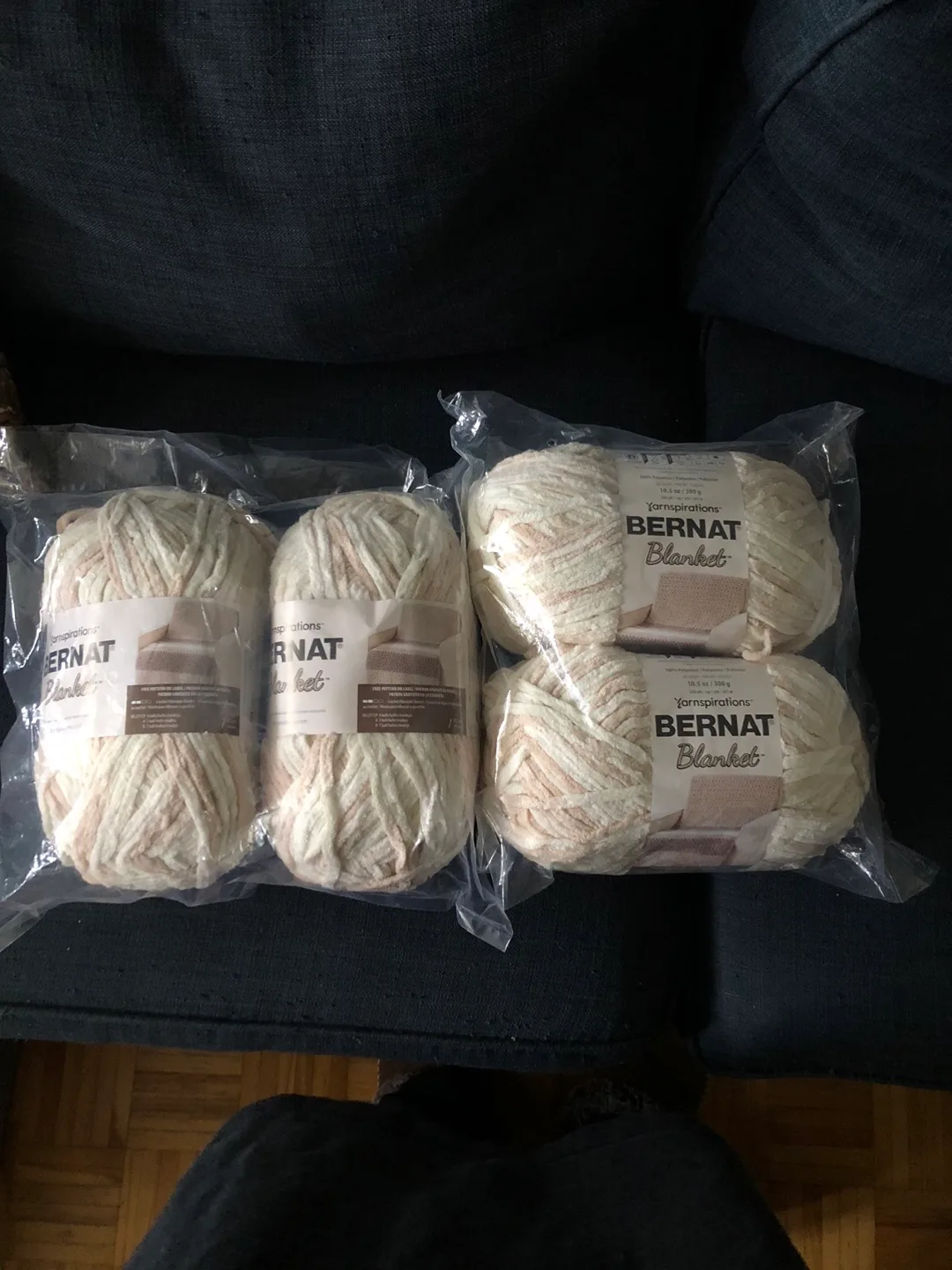Bernat Blanket Yarn - Beach Blanket - 4 Skeins thumbnail