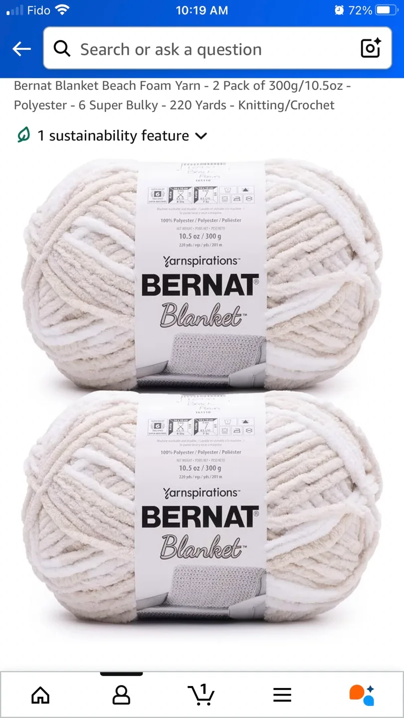 Bernat Blanket Yarn - Beach Blanket - 4 Skeins image indicator(3)