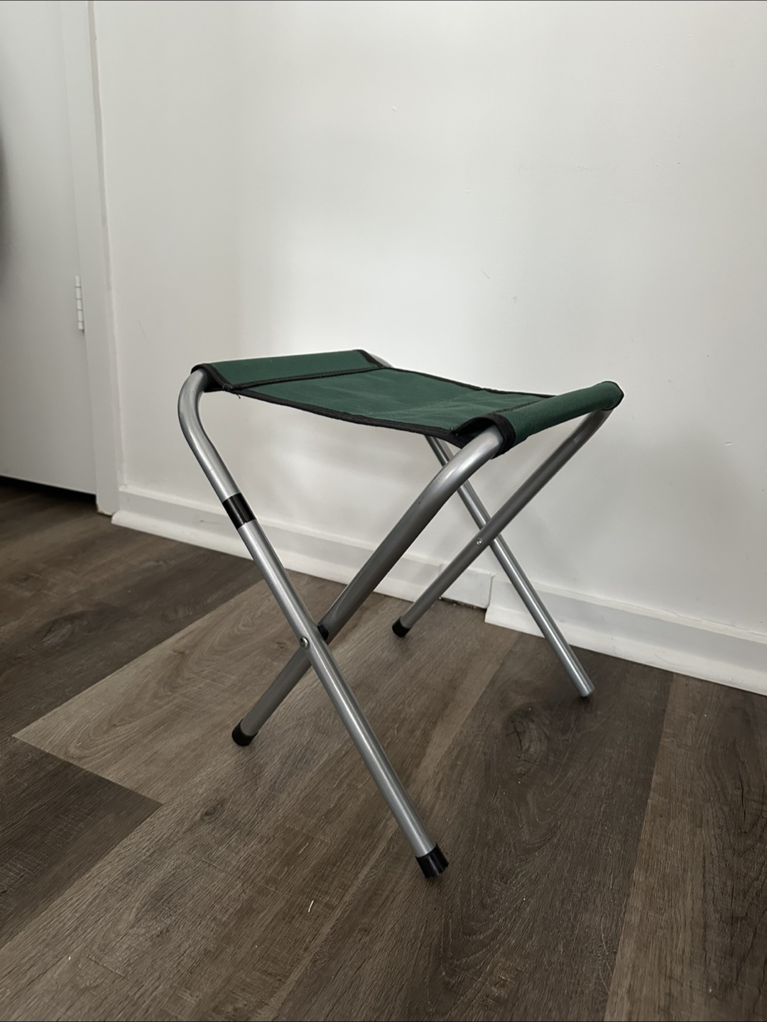 Folding Stool - Green & Silver - photo 2