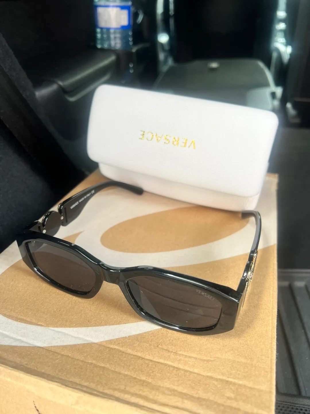 Versace Black Sunglasses with Case thumbnail