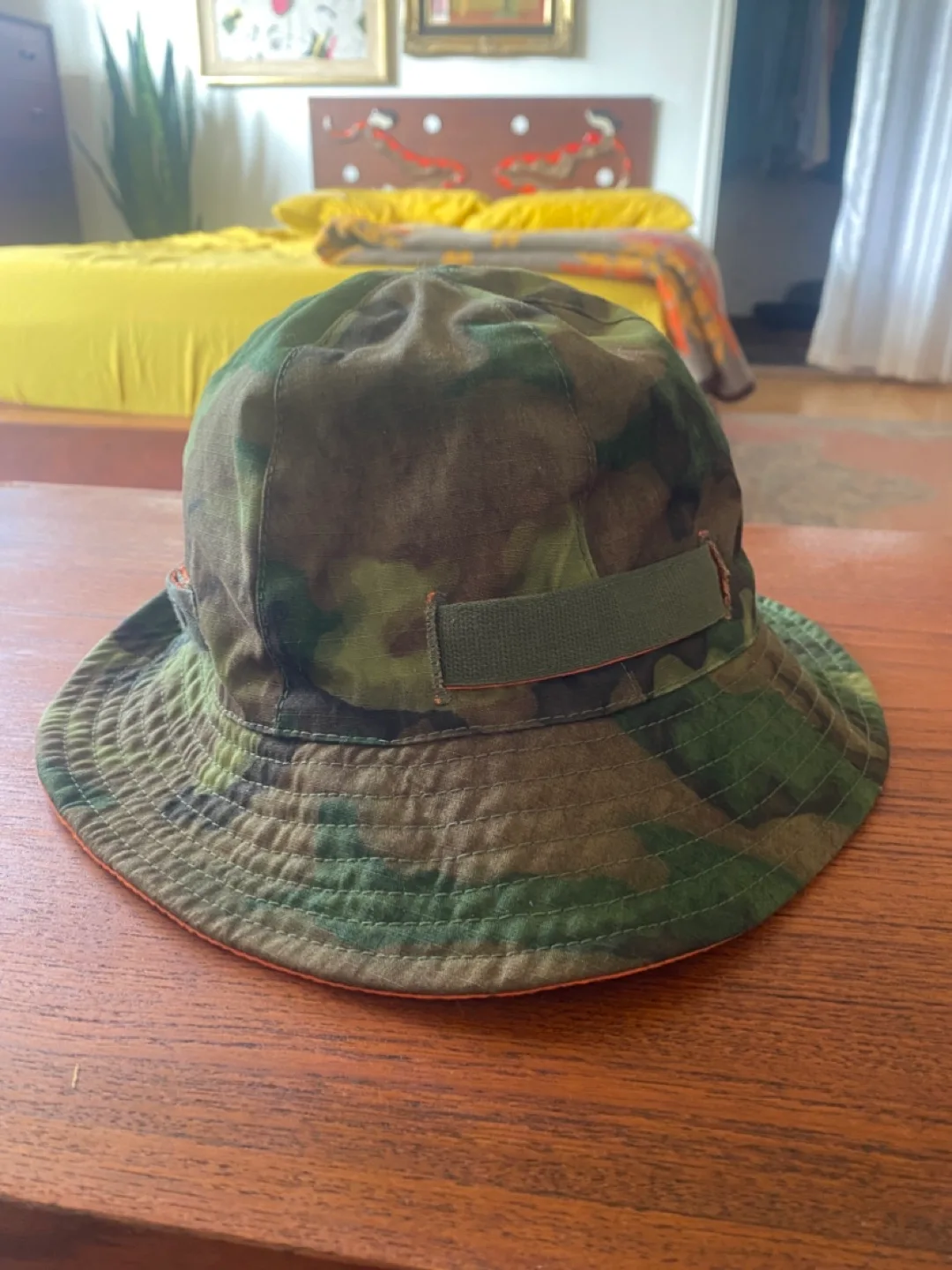 Klaxon Howl Orange & Camo Bucket Hats thumbnail