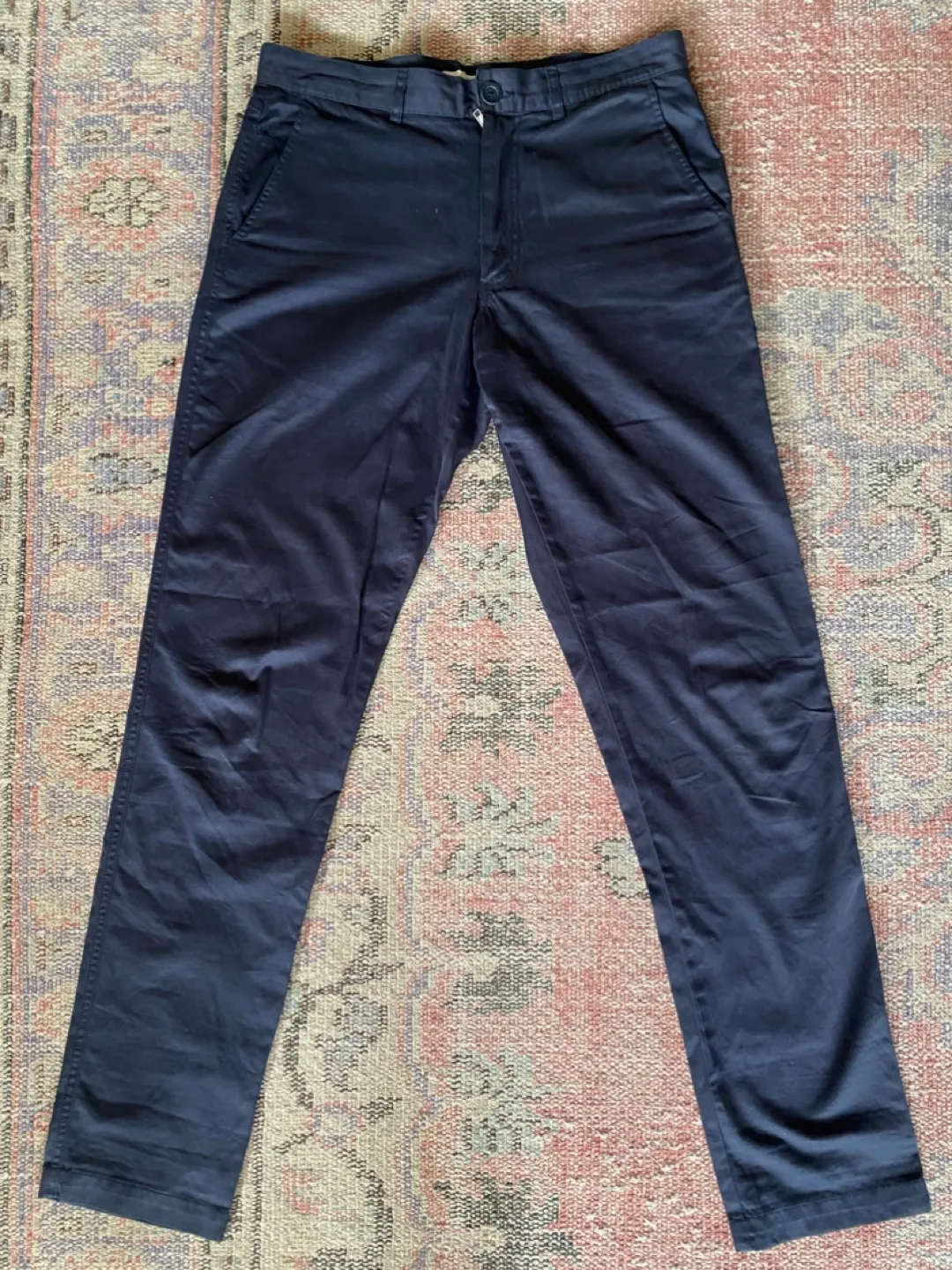 Oliver Spencer Navy Blue Pants - Size 32 thumbnail