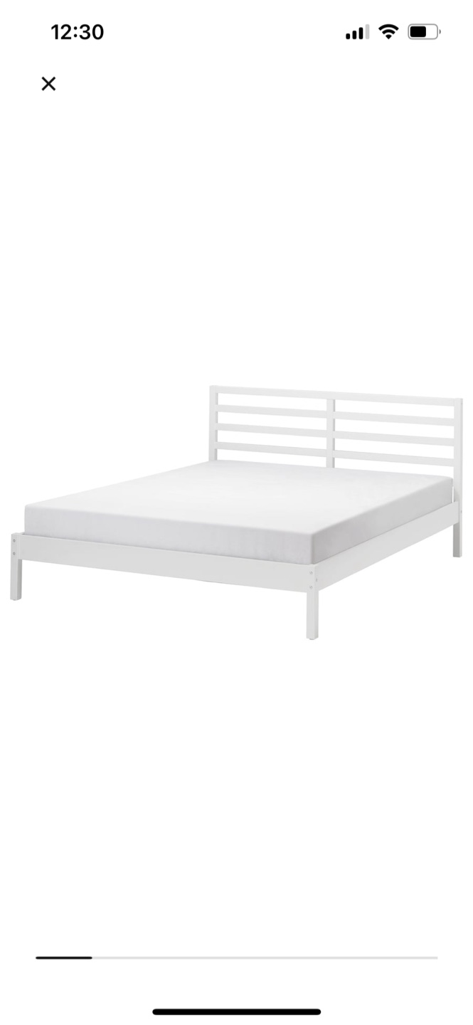 Full size bed frame - white - photo 2