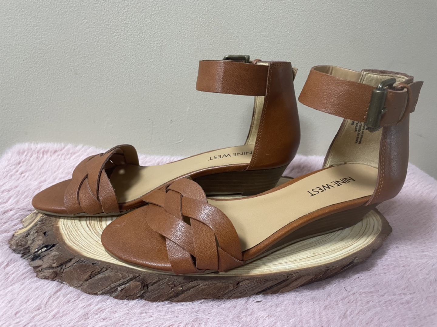 Nine West Brown Leather Ankle Strap Sandals - photo 2