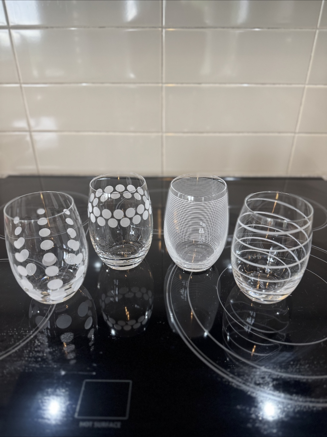 Mikasa Stemless Wine Glasses - Set of 4