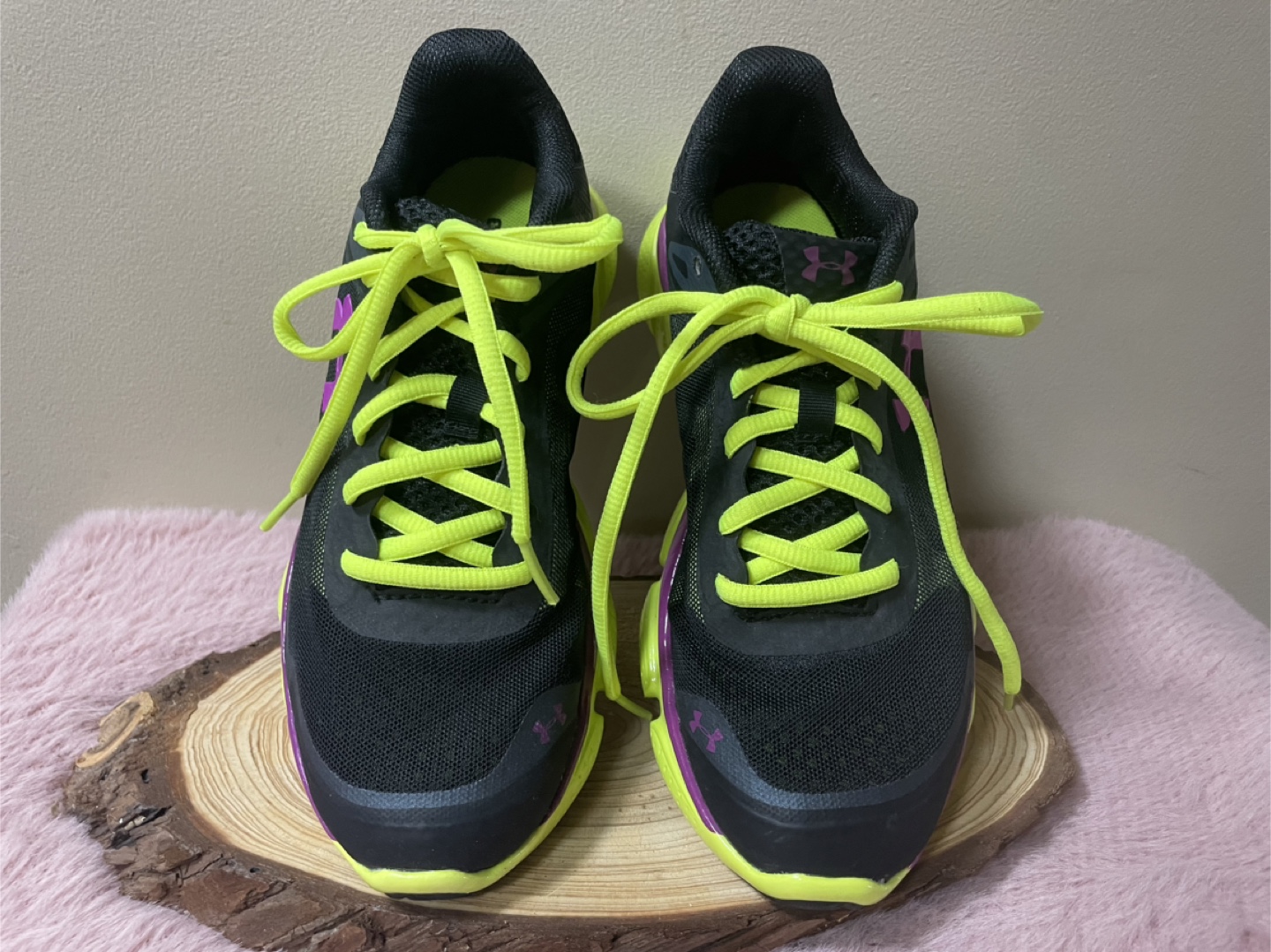 Under Armour Running Shoes - Black, Purple, Yellow