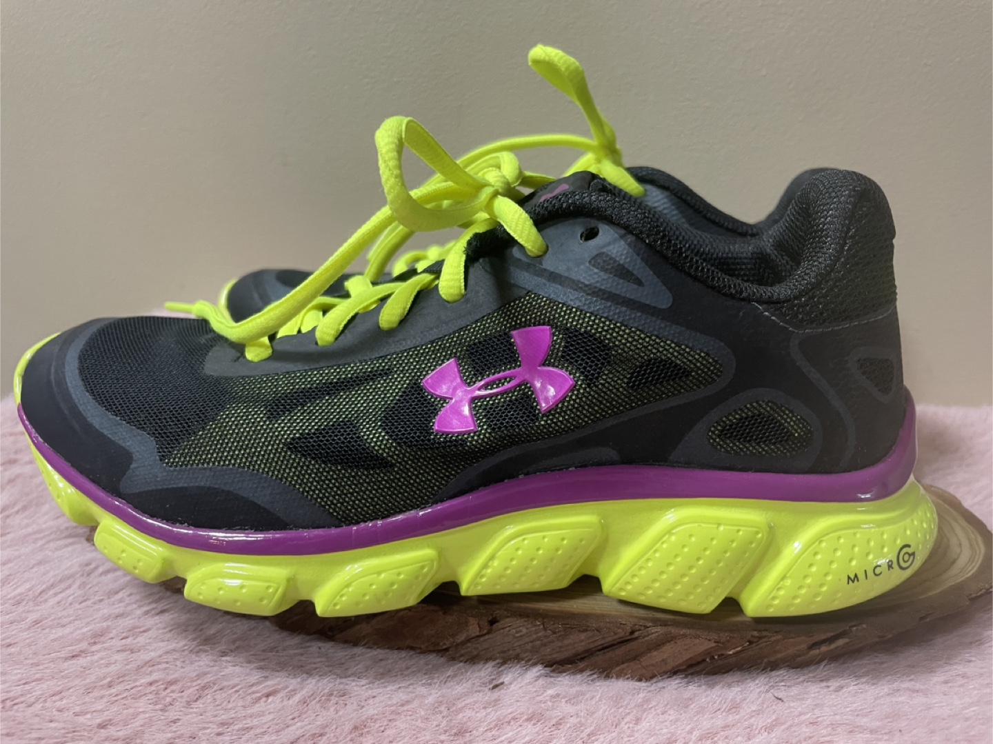 Under Armour Running Shoes - Black, Purple, Yellow - photo 3