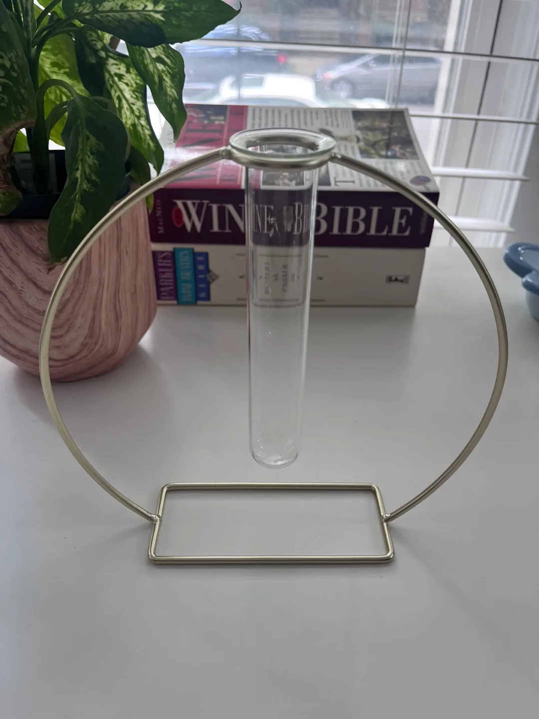 Silver Metal Test Tube Vase thumbnail