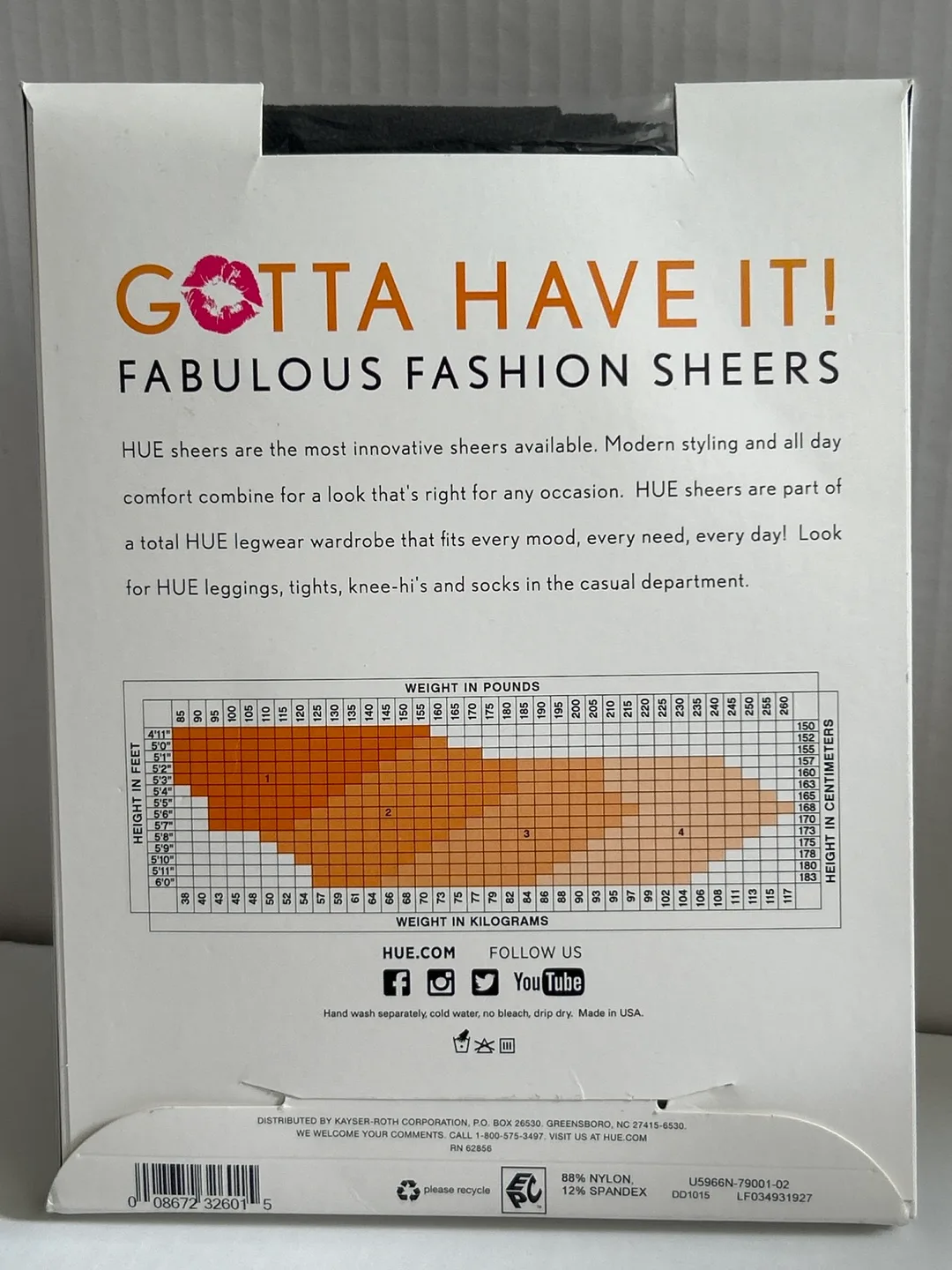 HUE Fabulous Fashion Sheers, Size 2, Black image indicator(5)