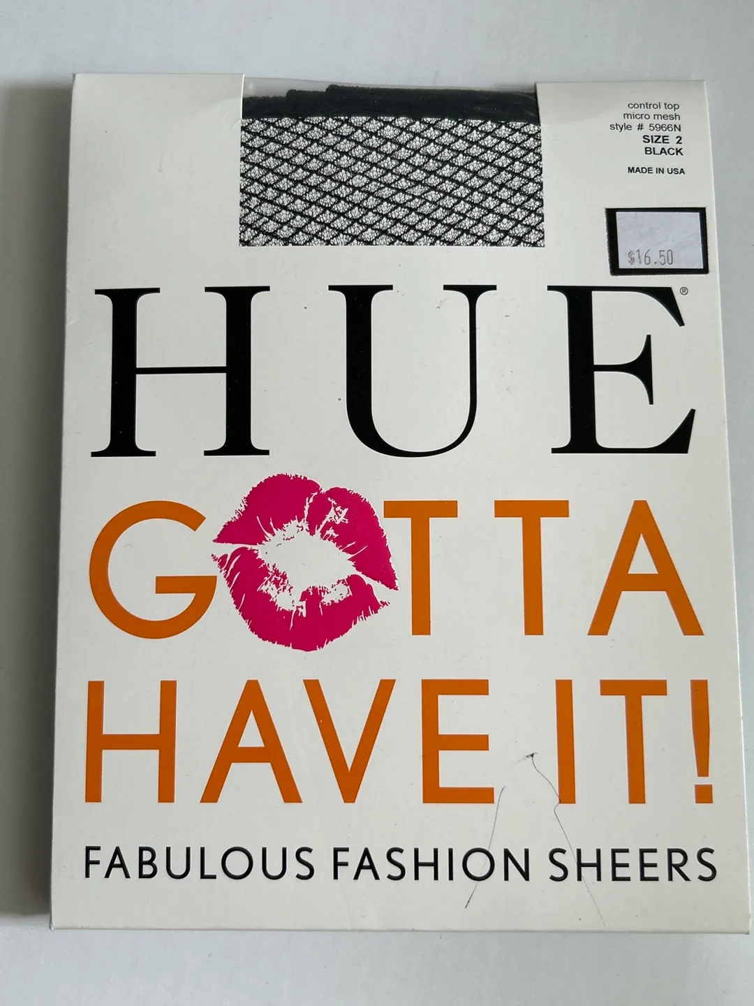 HUE Fabulous Fashion Sheers, Size 2, Black thumbnail