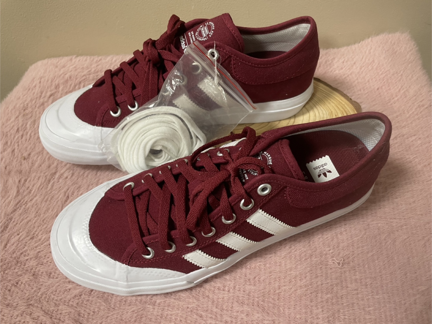 New Adidas Nizza Maroon/White Shoes - photo 4