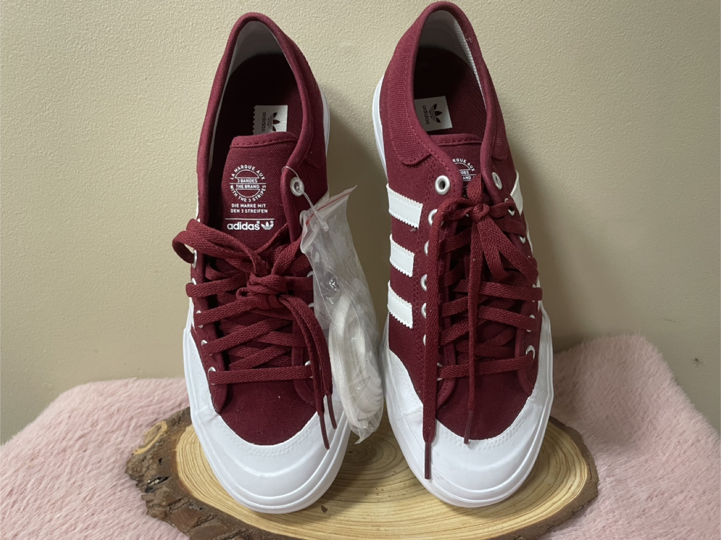 New Adidas Nizza Maroon/White Shoes - photo 5