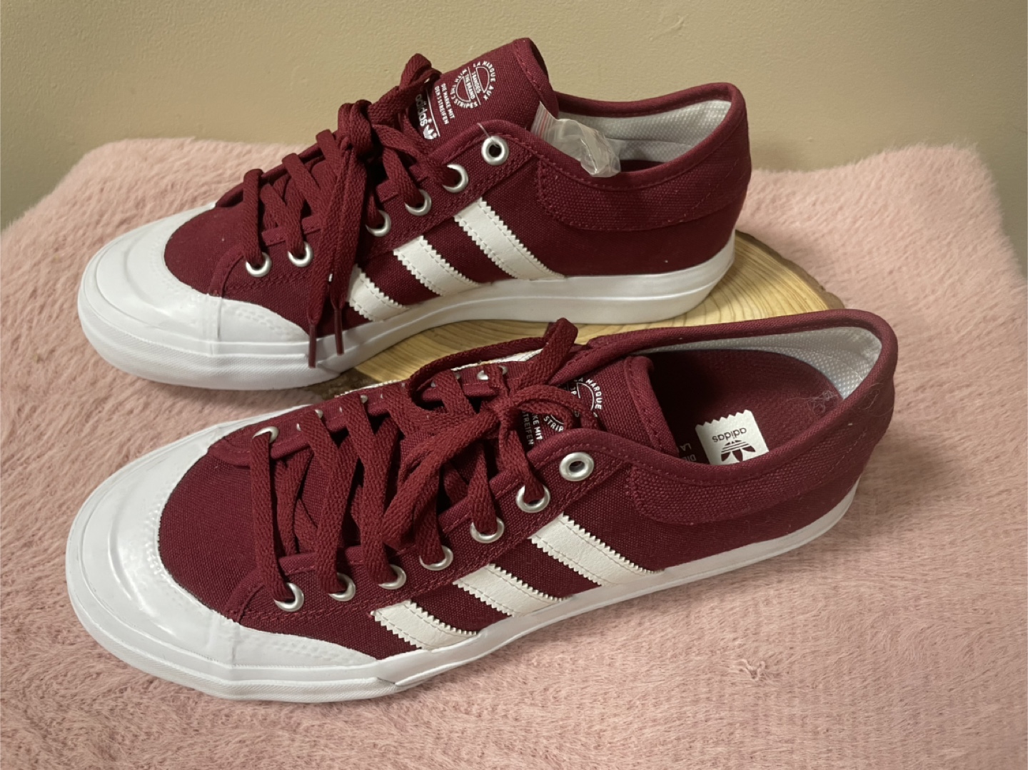 New Adidas Nizza Maroon/White Shoes - photo 2