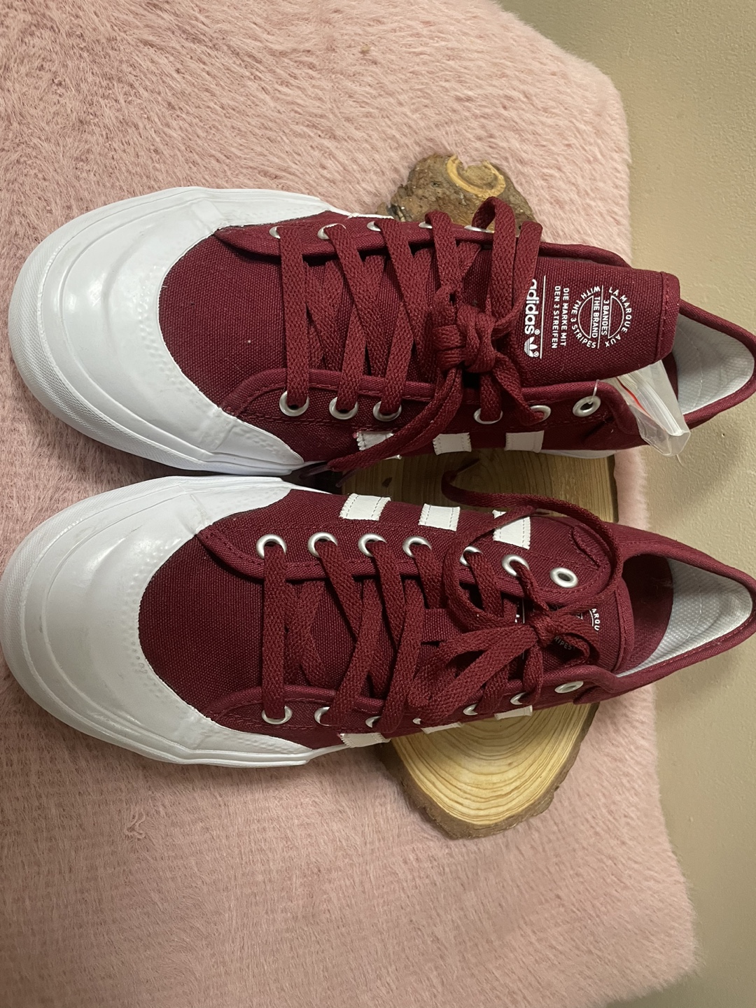 New Adidas Nizza Maroon/White Shoes - photo 3