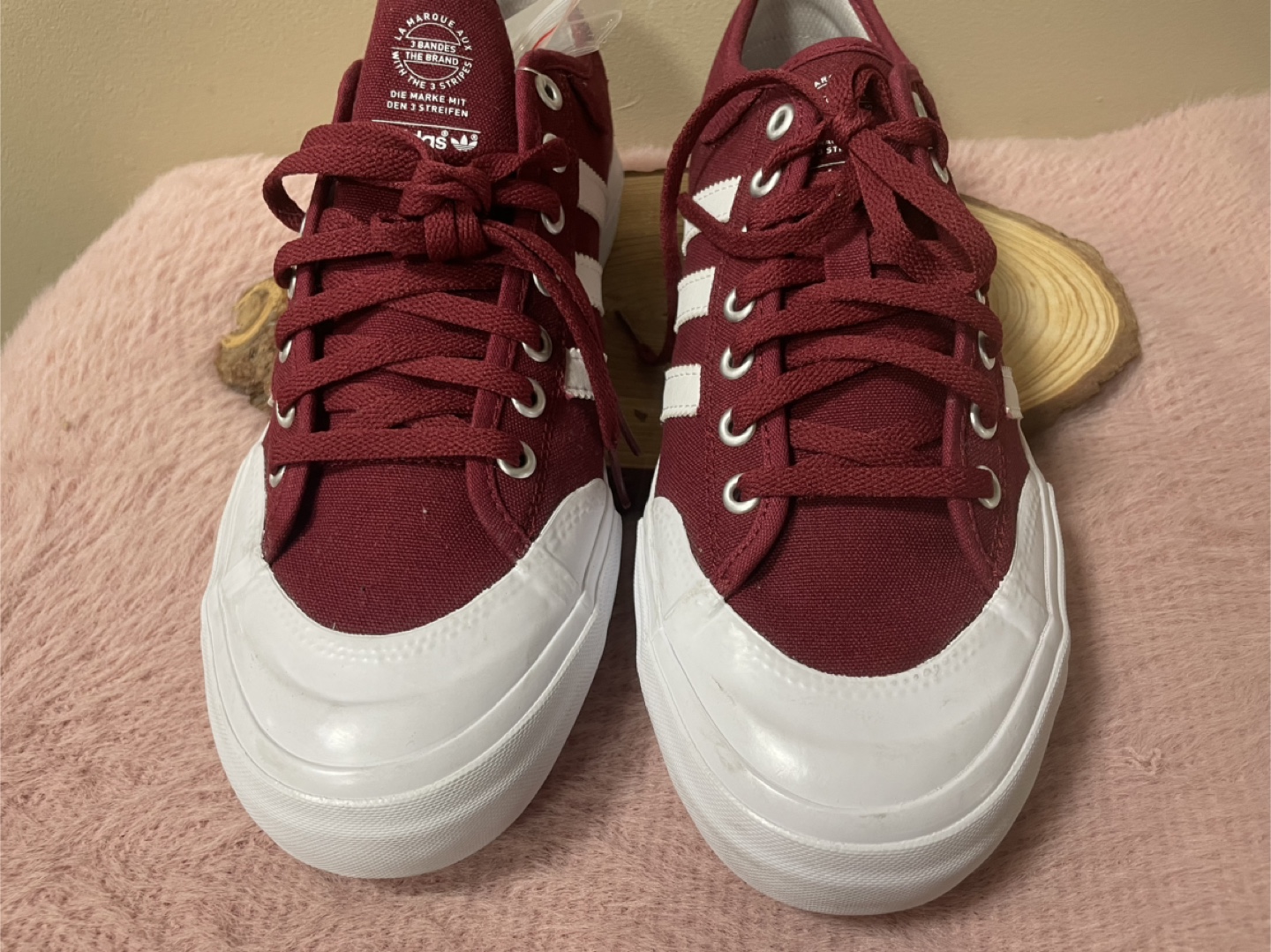 New Adidas Nizza Maroon/White Shoes