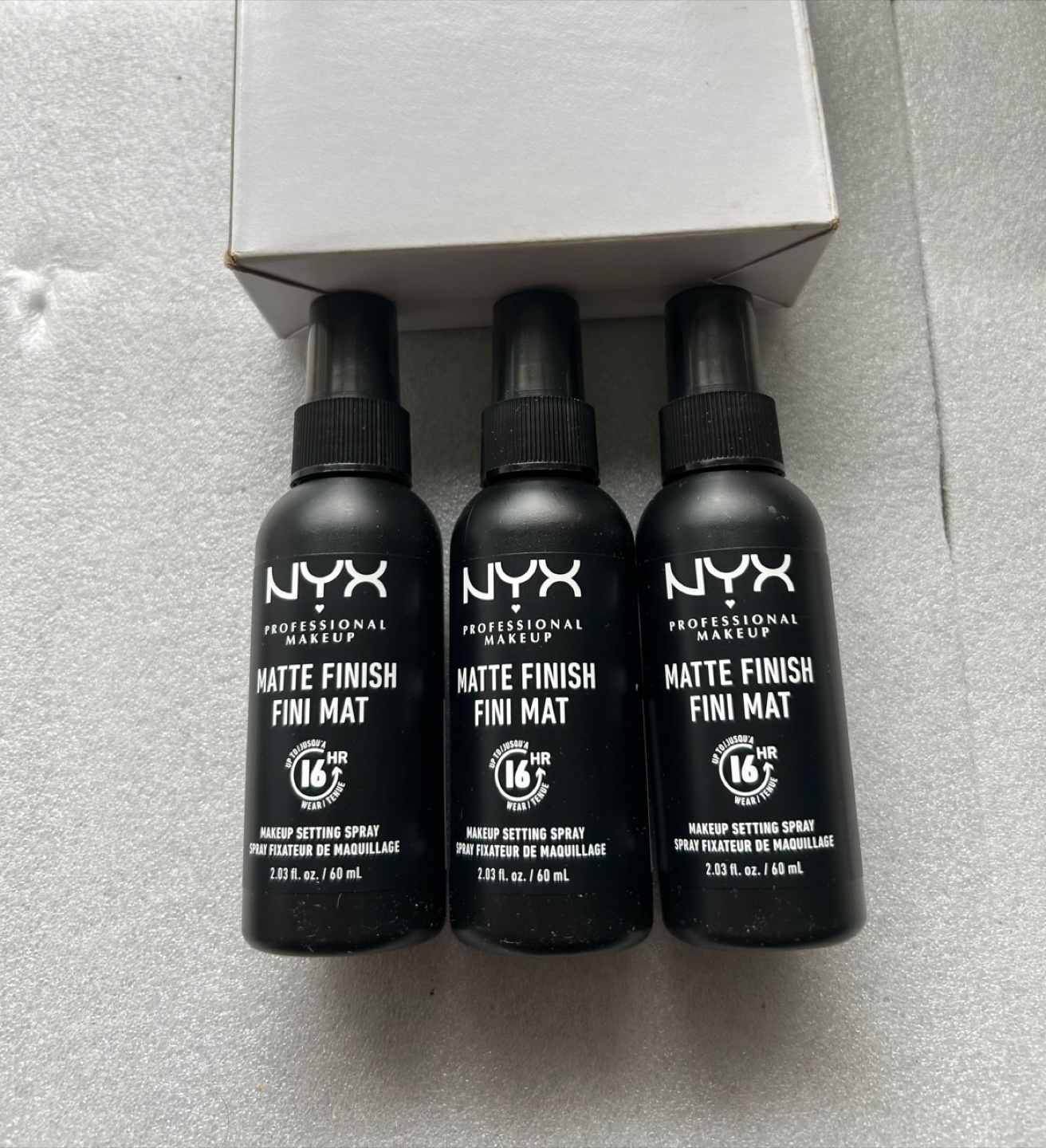 New 3 PCS of NYX Makeup Setting Spray Matte Finish 60mL each