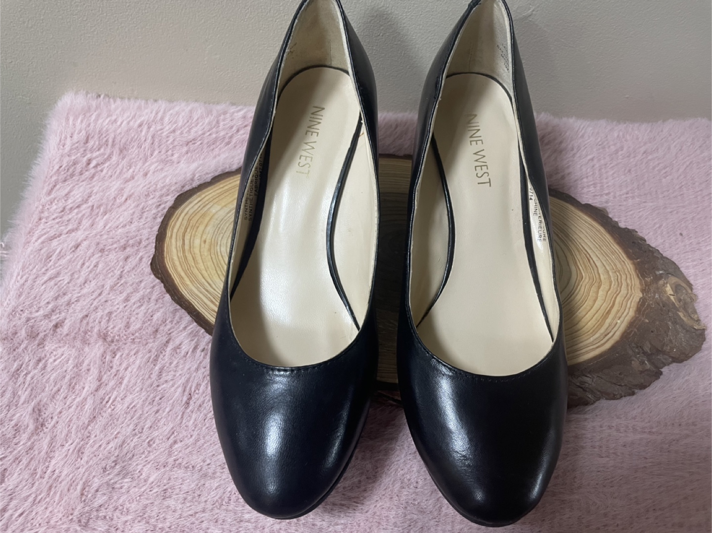 Nine West Black Wedge Heel Shoes