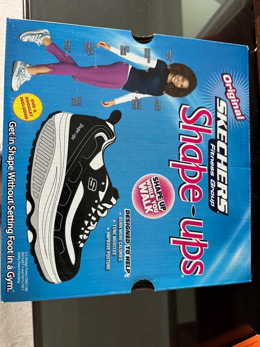 Skechers Shape-ups White/Silver - Size 7 thumbnail
