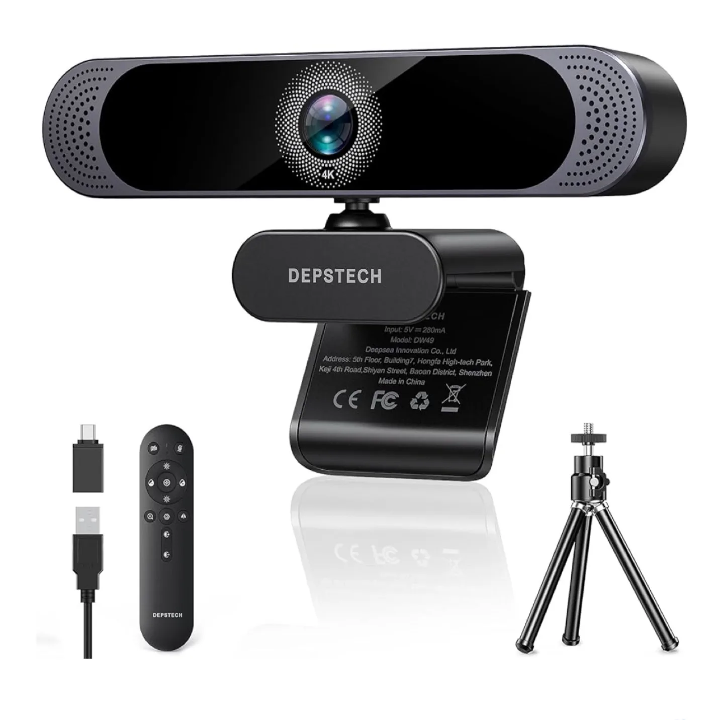 DEPSTECH DW49 4K UHD Webcam with Remote thumbnail