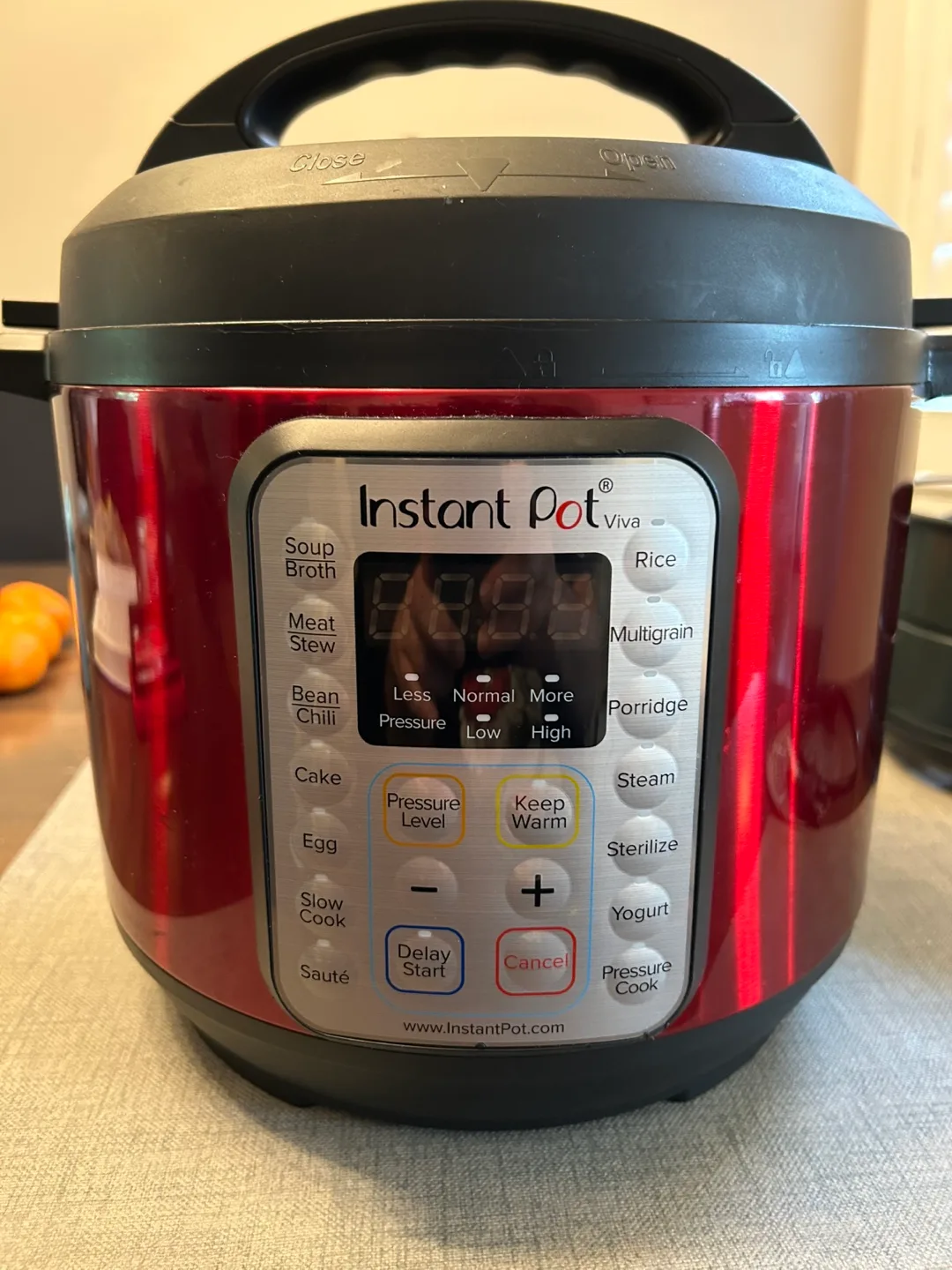 Instant Pot Viva Red Pressure Cooker- 6 Quart