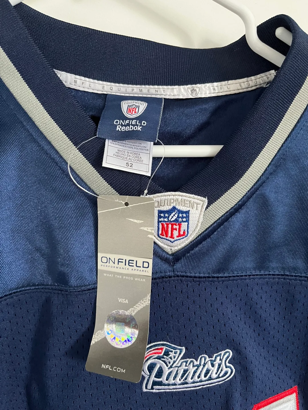 Reebok NFL Patriots #81 Moss Jersey - Size 52 image indicator(3)