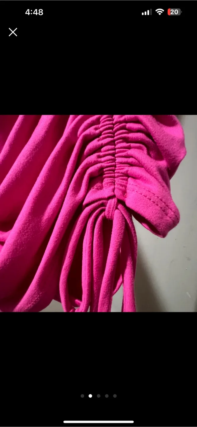 Fashion Nova Pink Ruched Dress - Size M image indicator(5)