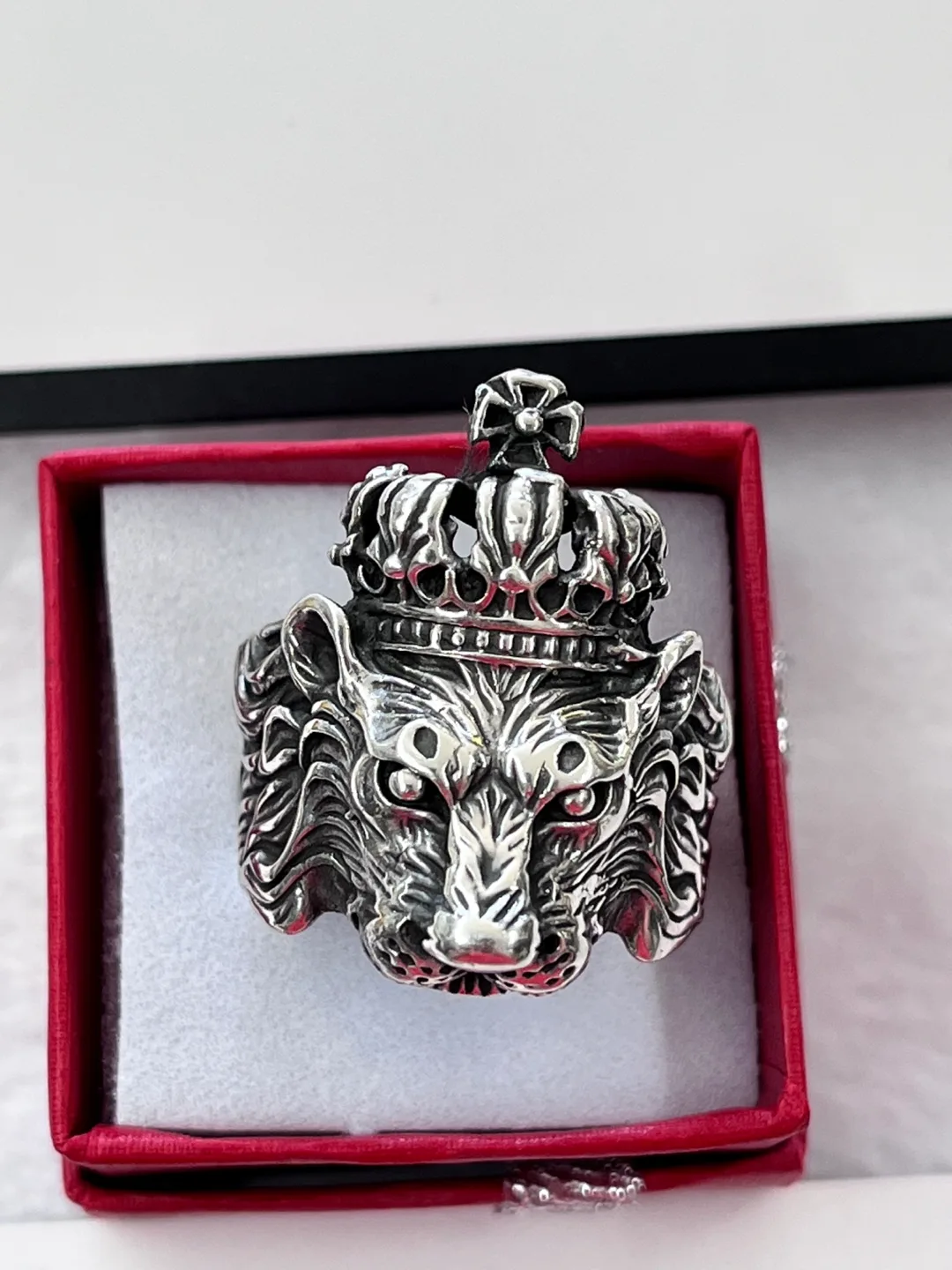 Joyería La Guerrerense Lion Head Ring image indicator(2)