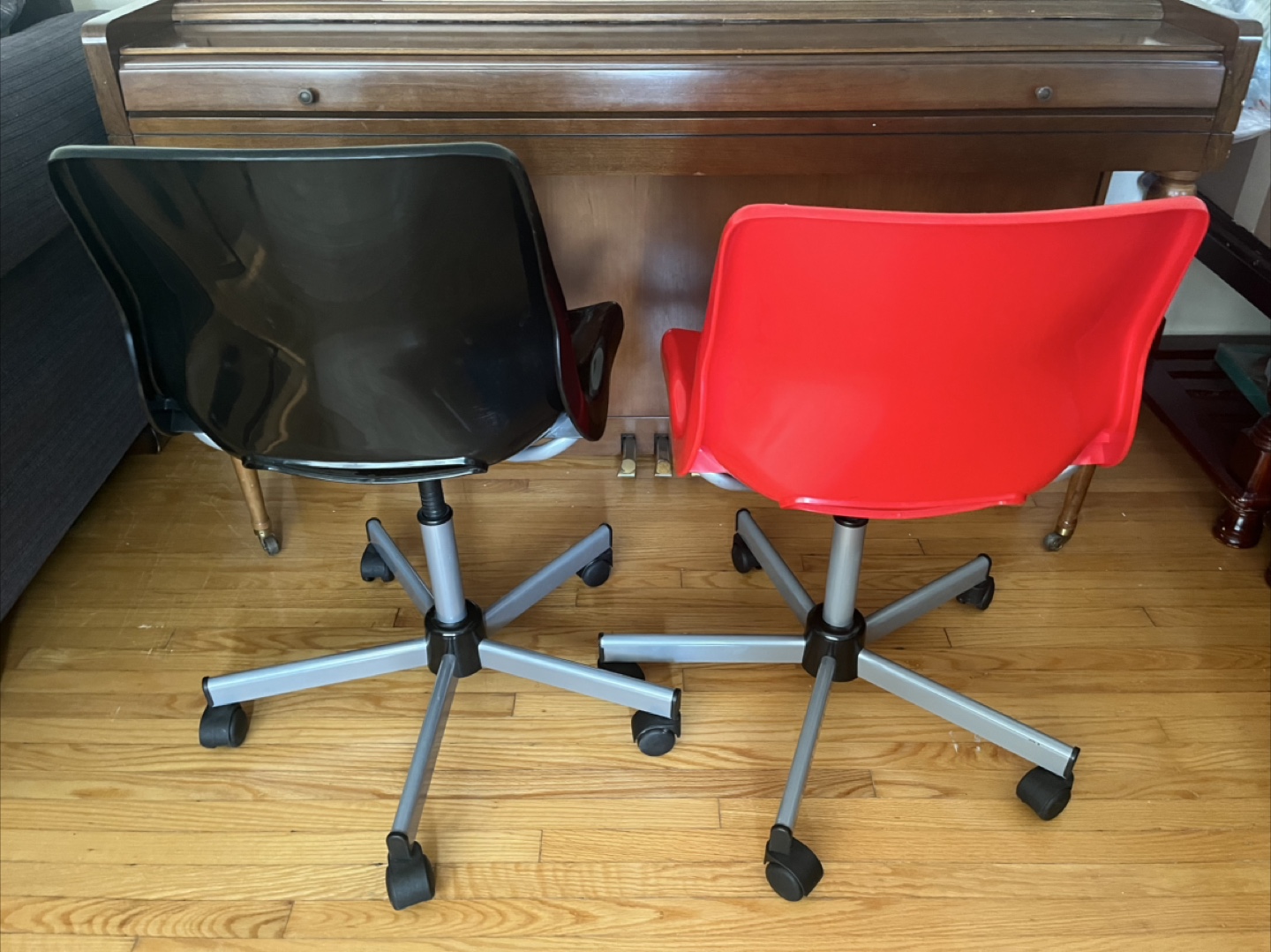 Two Office Chairs - Black and Red - photo 2