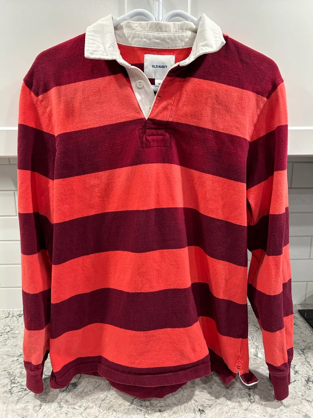 Men’s Classic Rugby Style Striped Shirt  (Old Navy) thumbnail