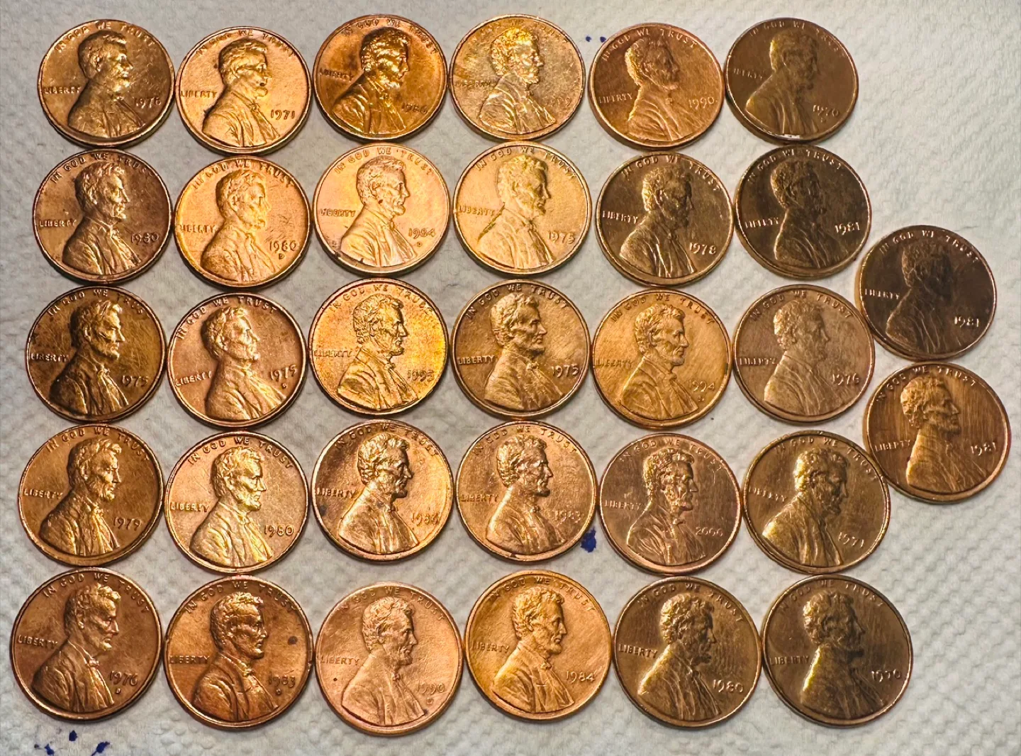 Roll of BU Red Assorted Pennies various dates thumbnail