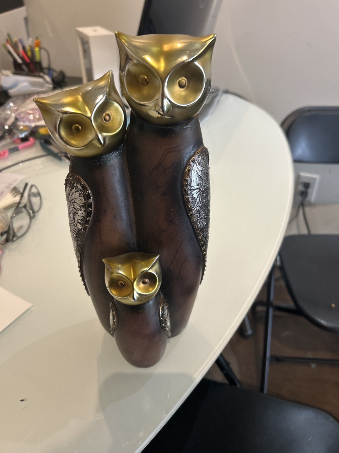 Owl Family Statue