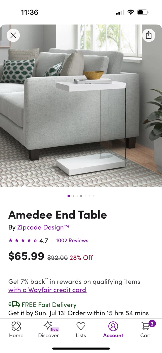Zipcode Design Amedee End Table - photo 3