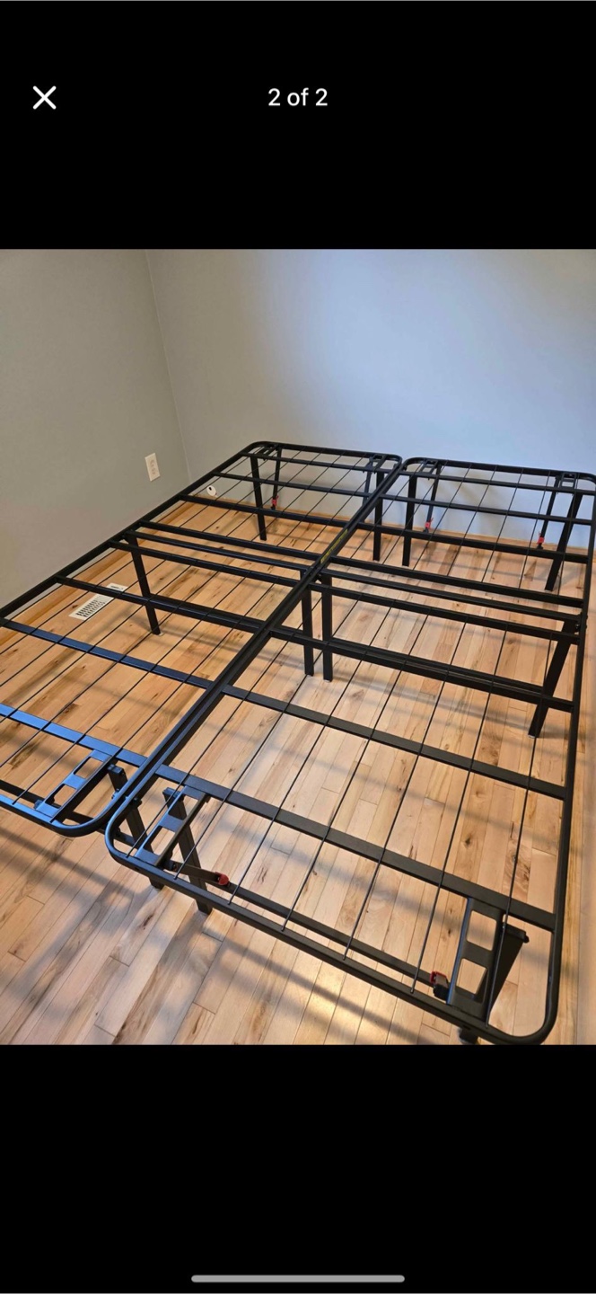 Foldable Steel Bed Frame queen size - photo 3